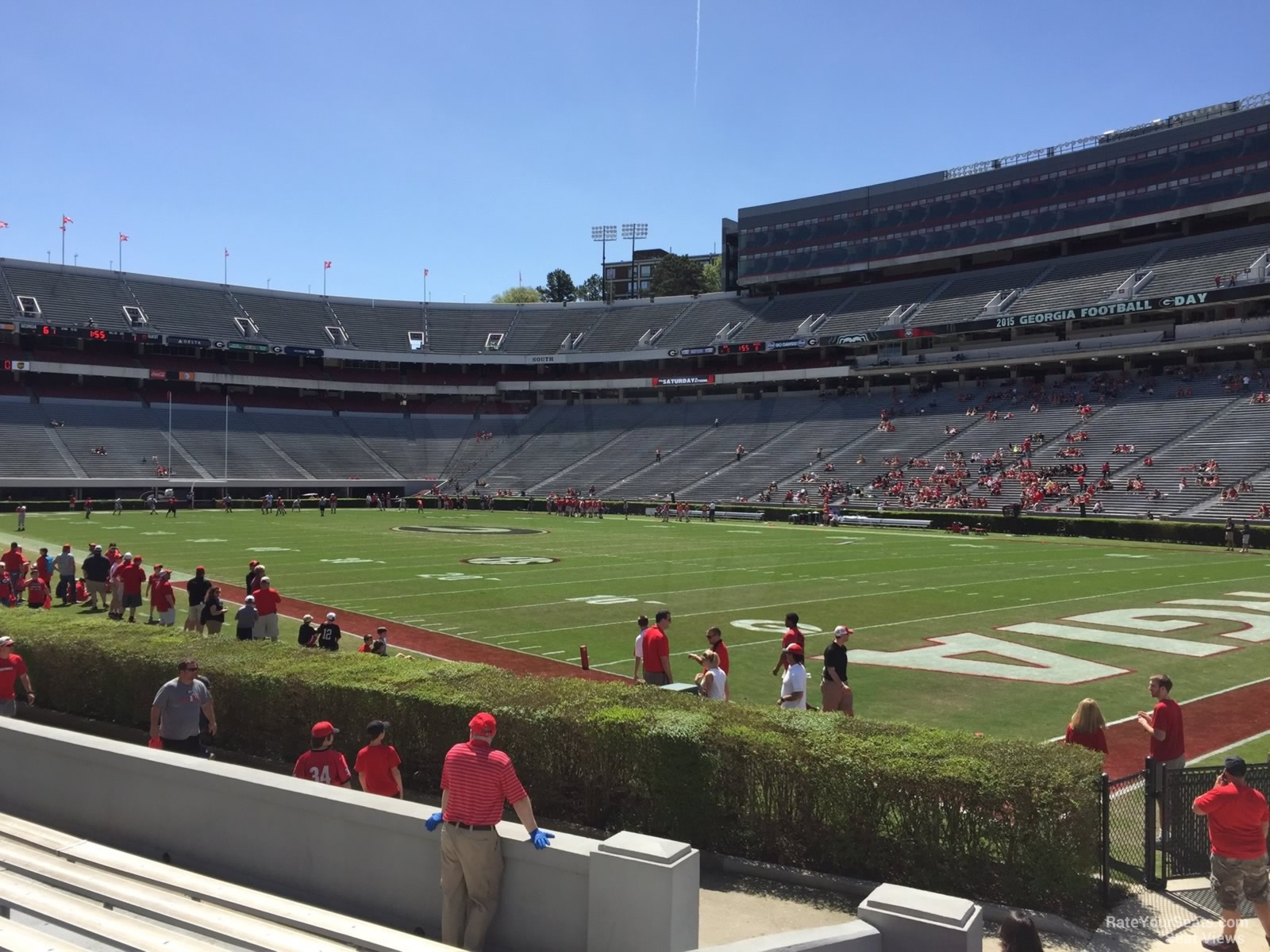 section 101, row 10 seat view  - sanford stadium