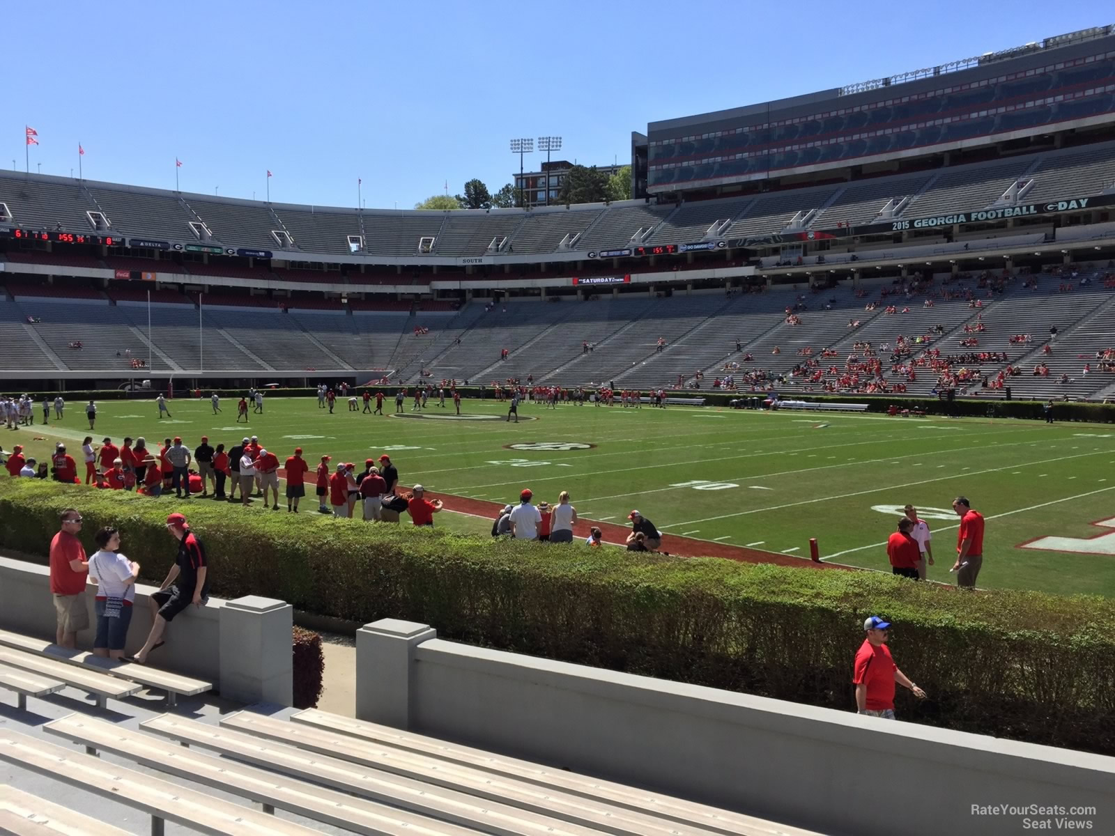 section 102, row 10 seat view  - sanford stadium