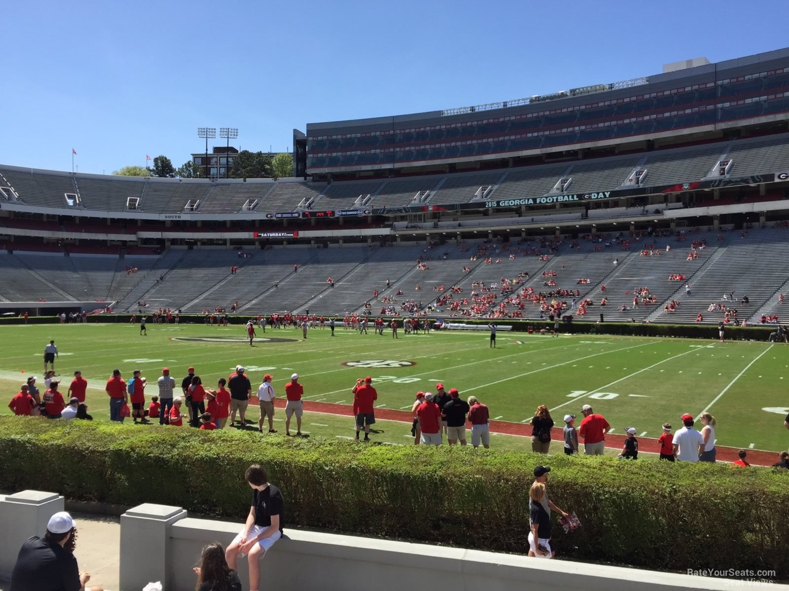 section 103, row 10 seat view  - sanford stadium