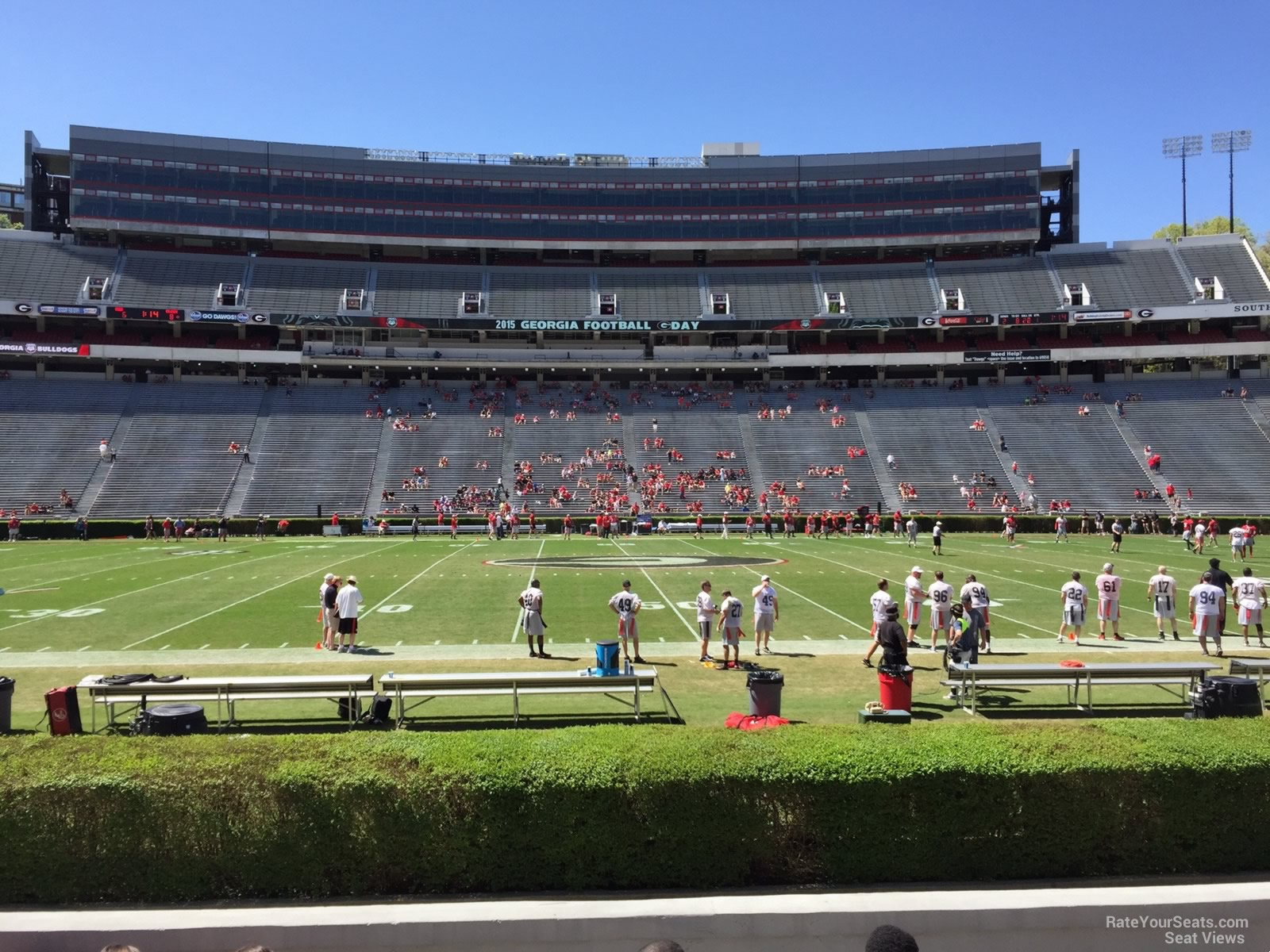 section 107, row 10 seat view  - sanford stadium