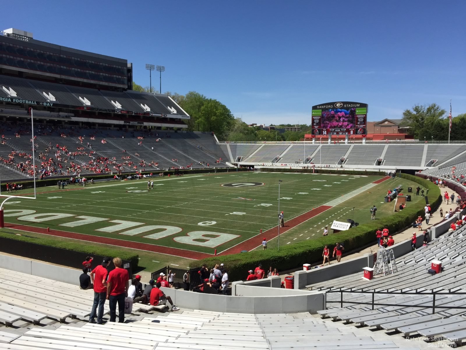 section 116, row 30 seat view  - sanford stadium