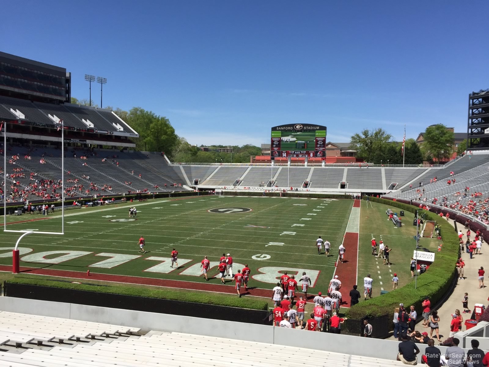 section 117, row 30 seat view  - sanford stadium