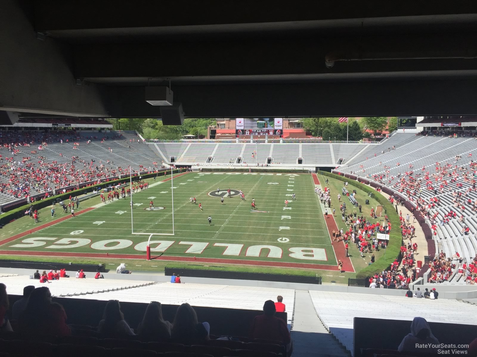 sanford stadium section 118 rateyourseats com sanford stadium interactive seating chart