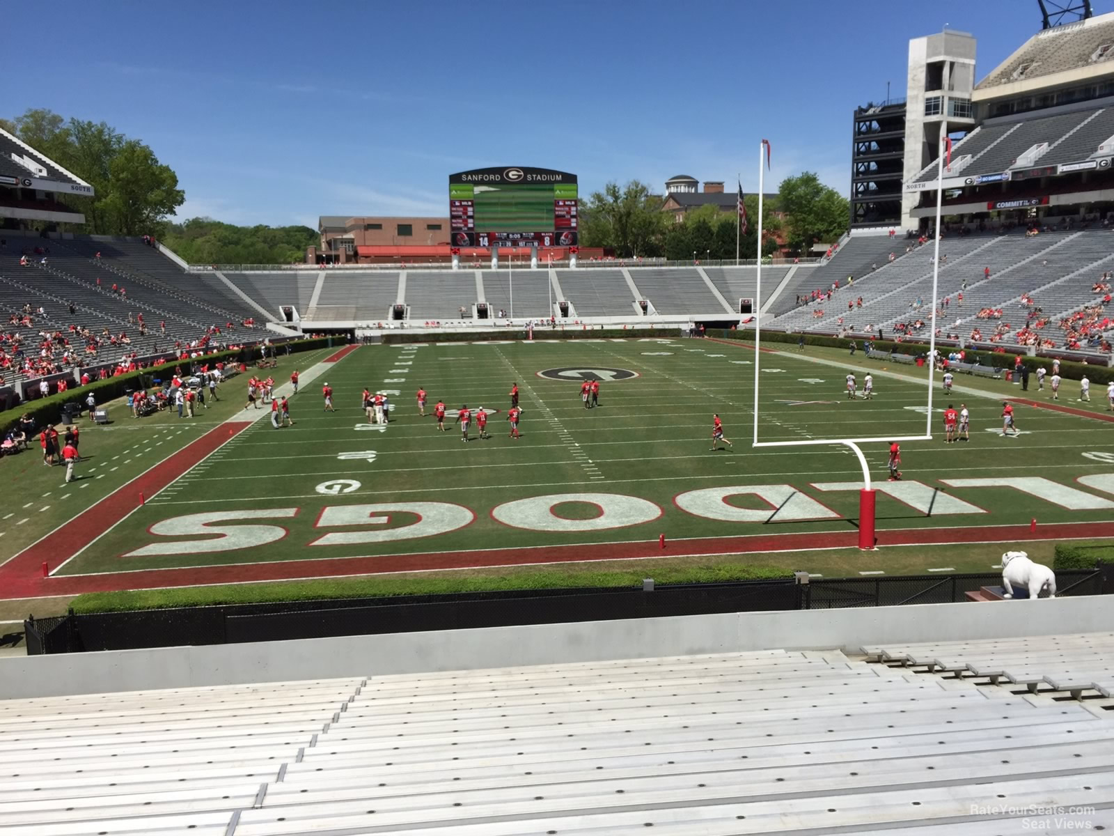 section 120, row 30 seat view  - sanford stadium