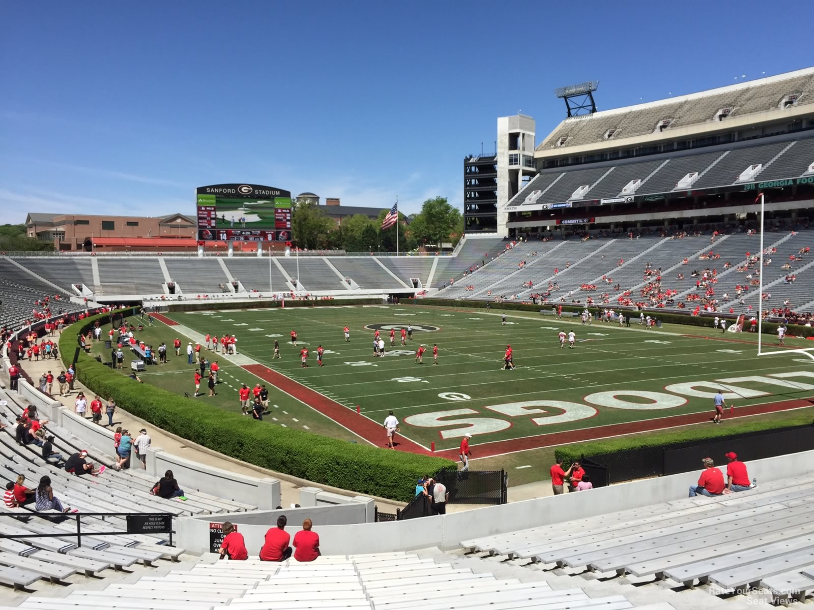 section 123, row 30 seat view  - sanford stadium