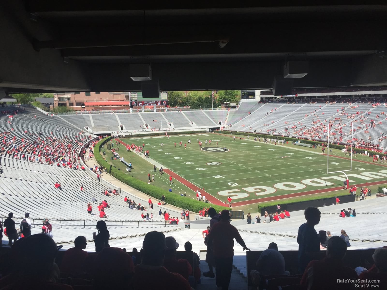 section 123, row 49 seat view  for football - sanford stadium
