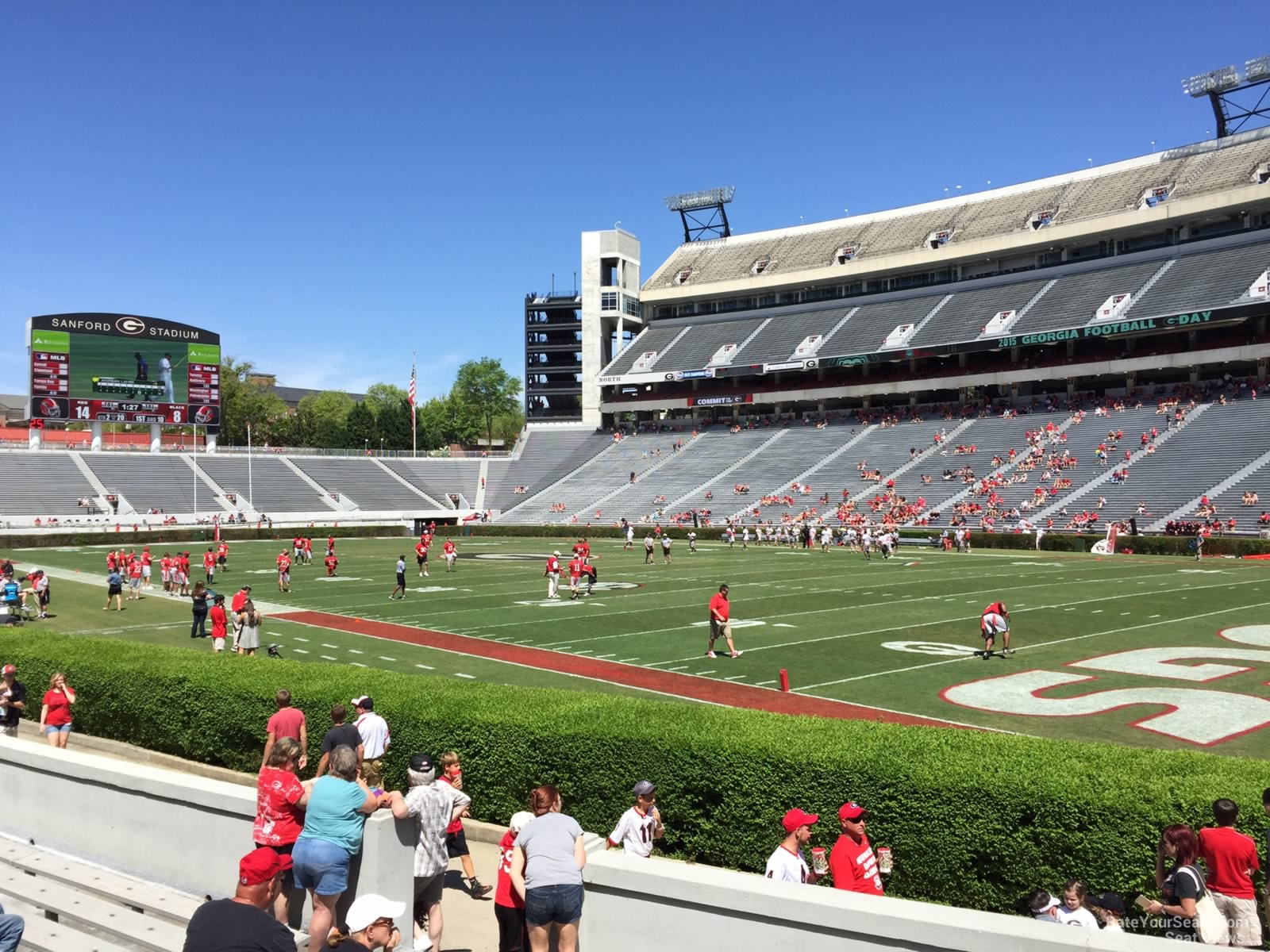 section 126, row 10 seat view  - sanford stadium