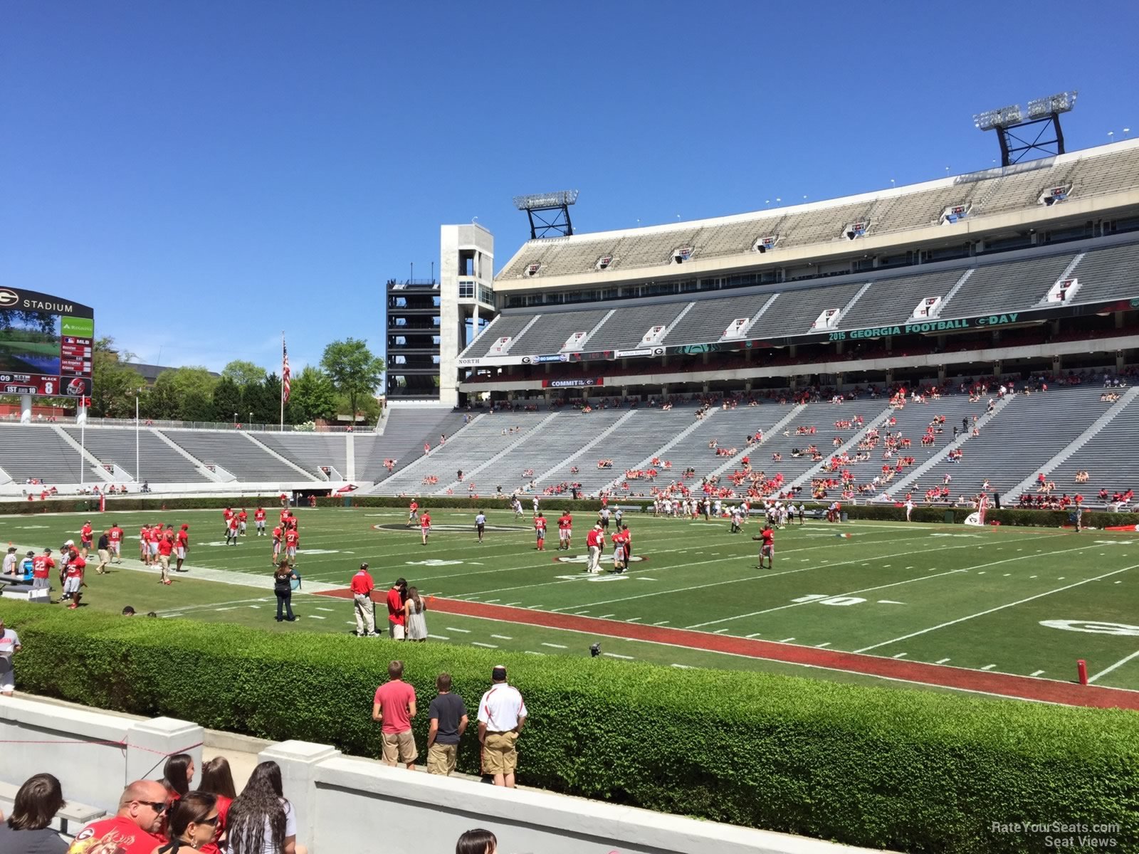 section 127, row 10 seat view  - sanford stadium