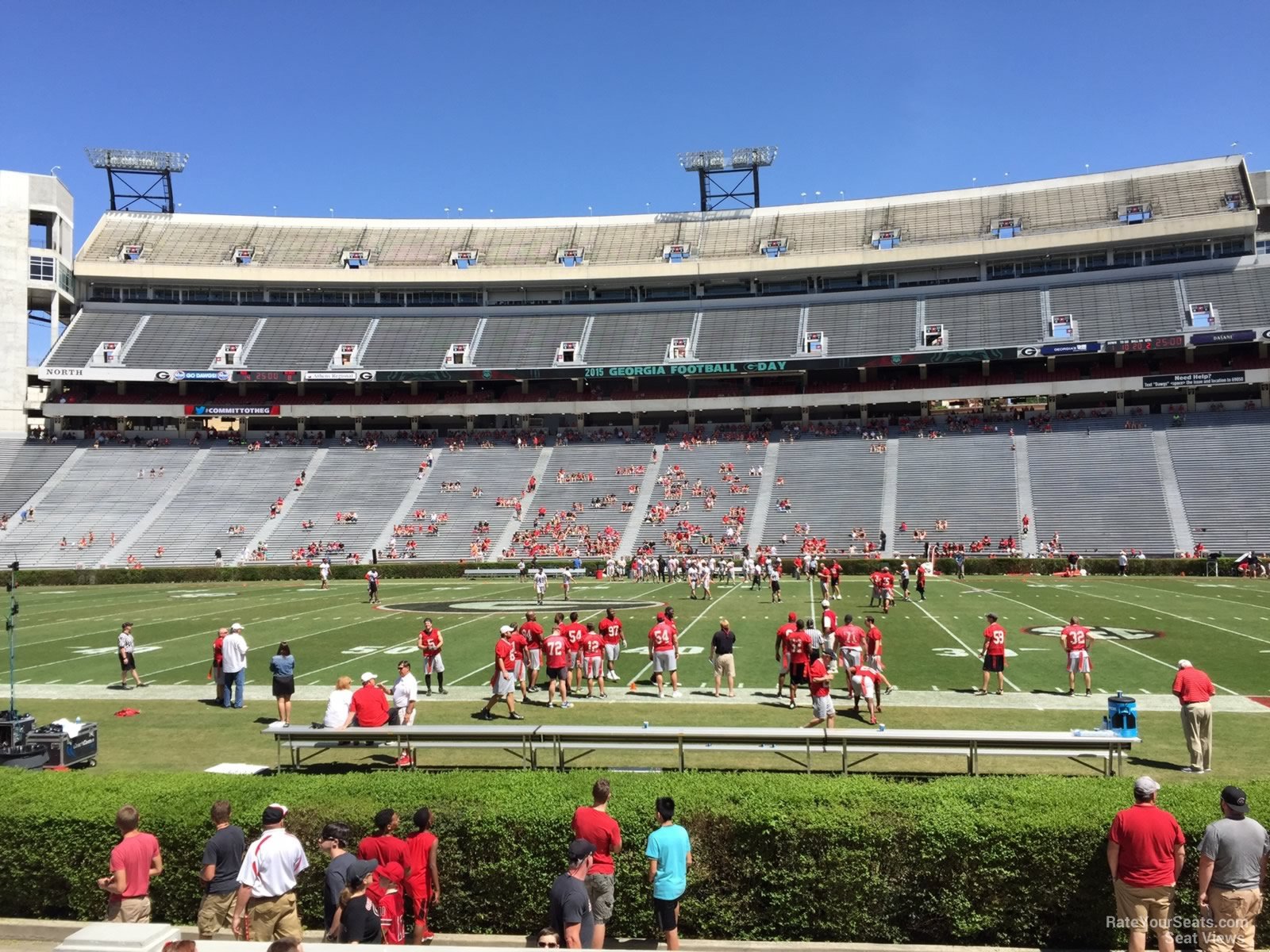 section 130, row 10 seat view  - sanford stadium