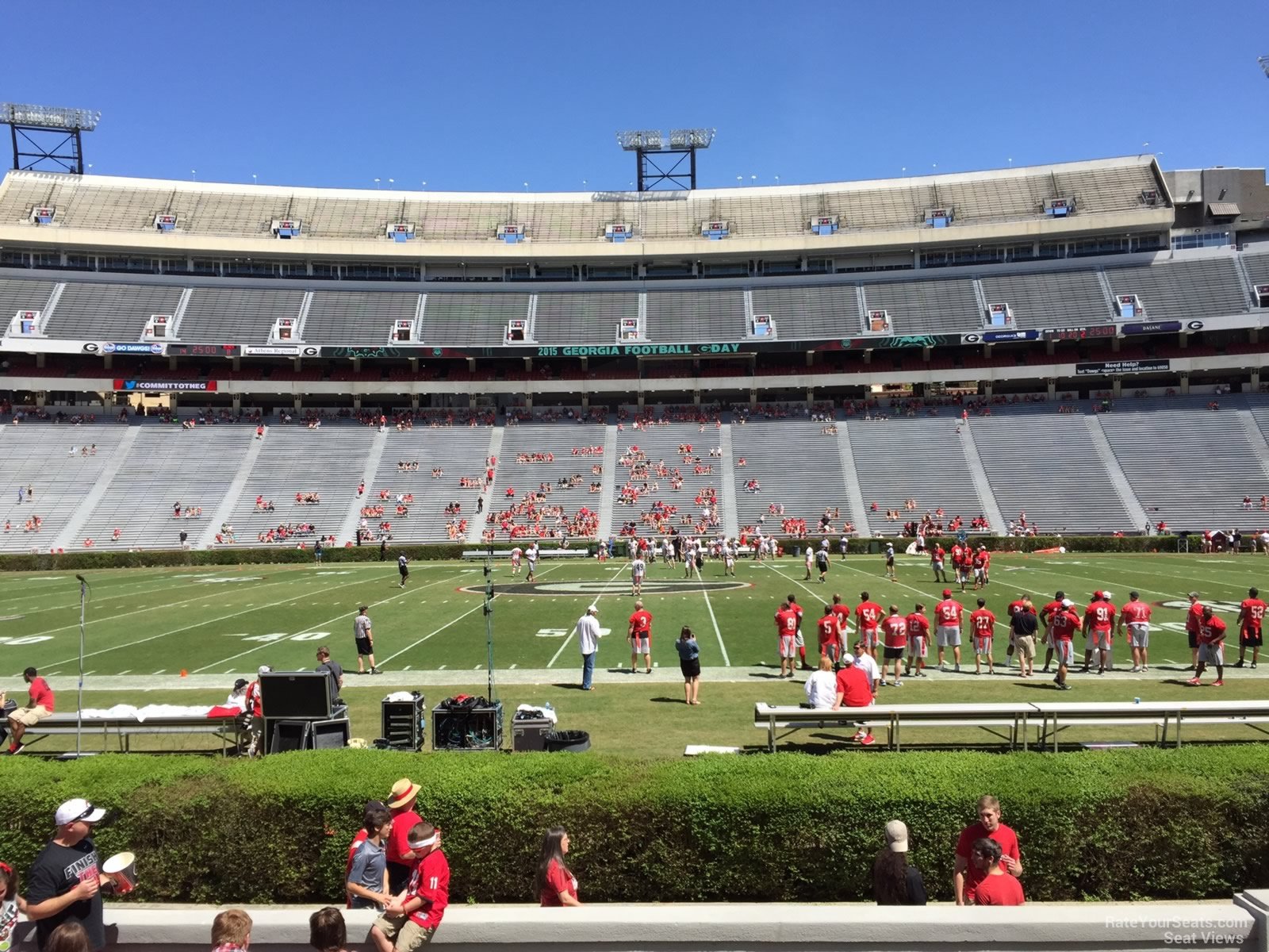 section 131, row 10 seat view  - sanford stadium