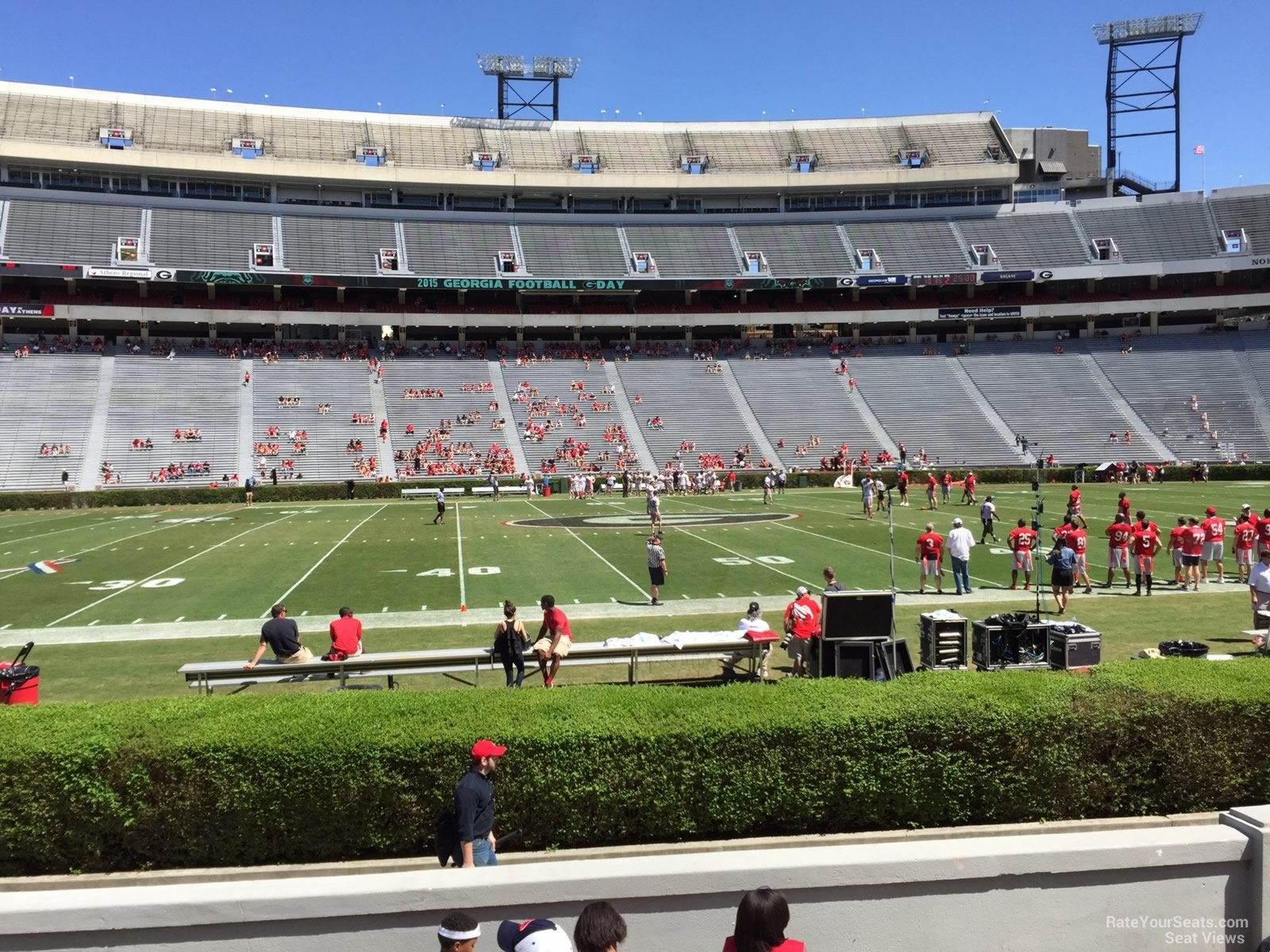 section 132, row 10 seat view  - sanford stadium