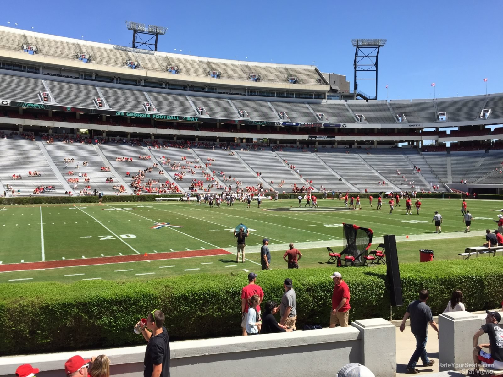 section 134, row 10 seat view  - sanford stadium