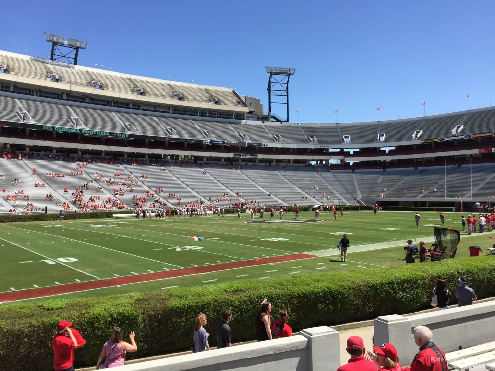 section 135, row 10 seat view  - sanford stadium