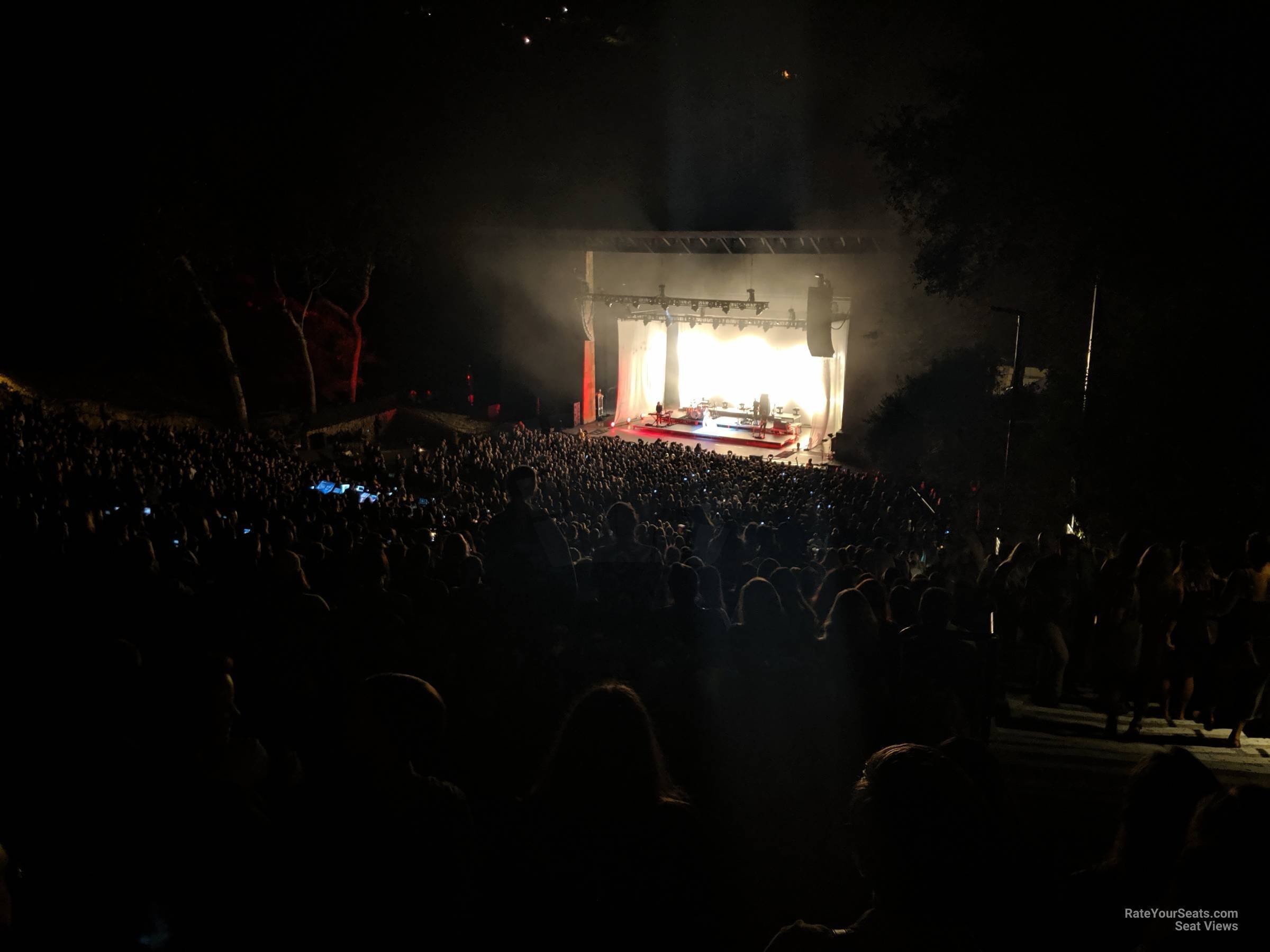 section a, row aa seat view  - santa barbara bowl