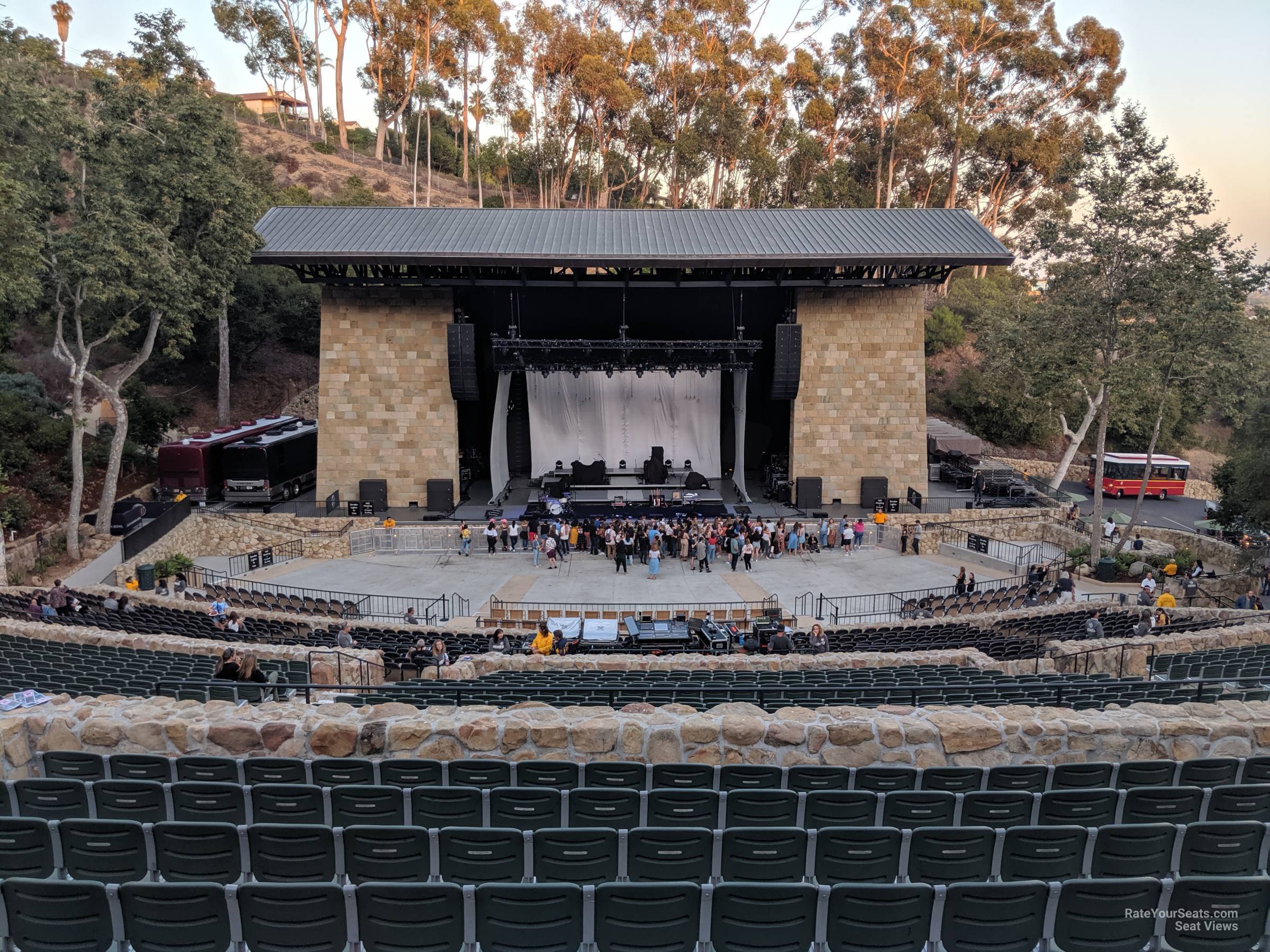 section e, row w seat view  - santa barbara bowl