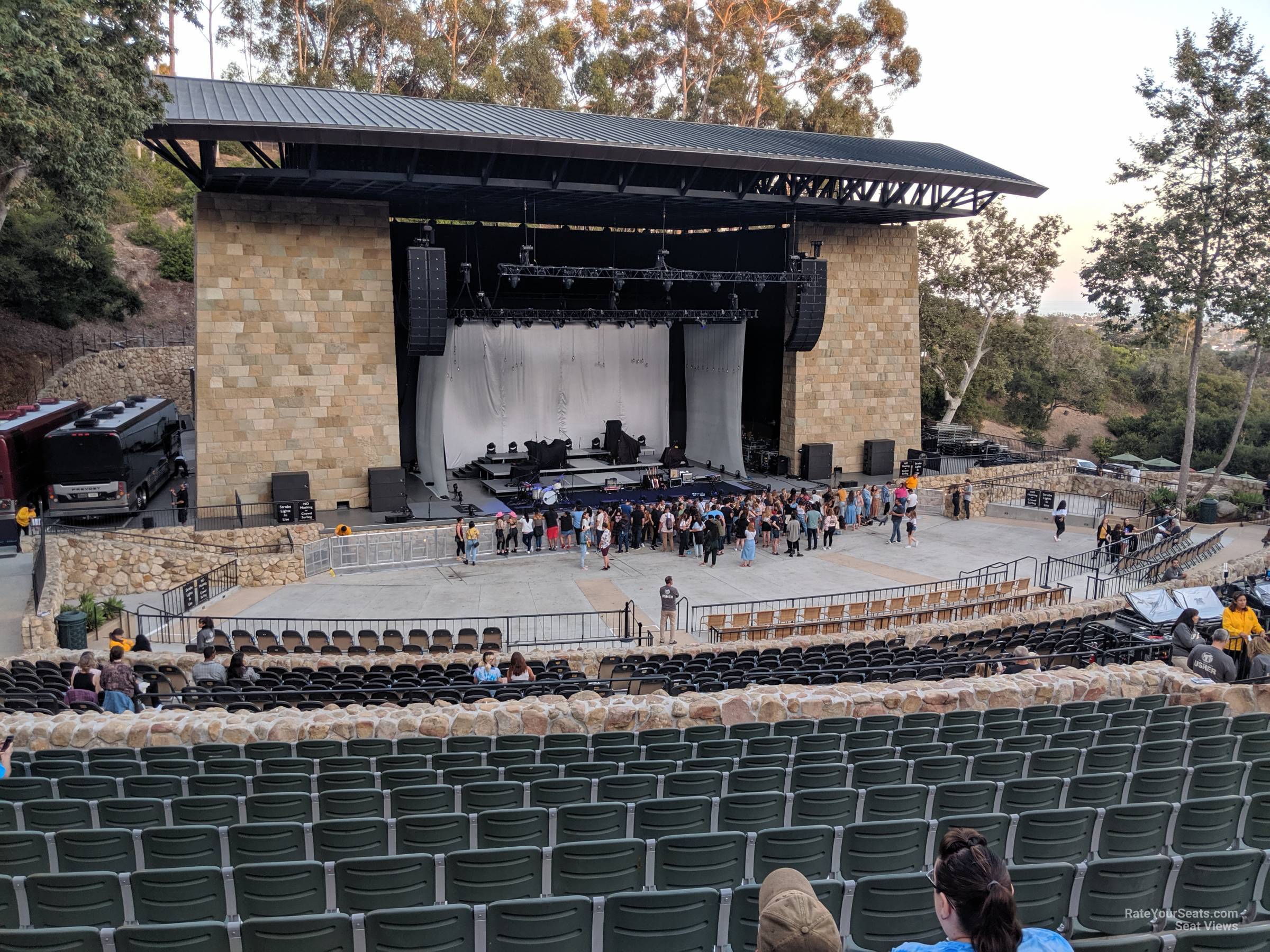 section i, row m seat view  - santa barbara bowl