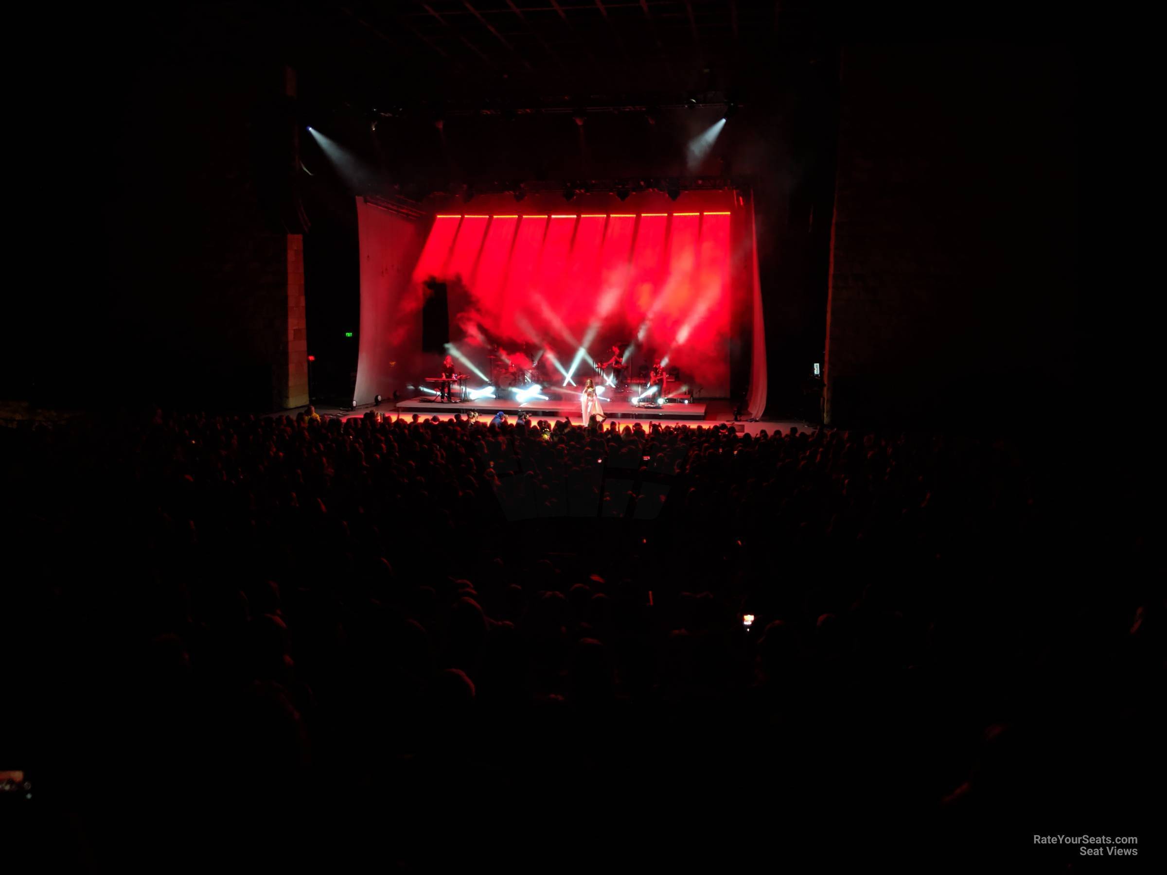 head-on concert view at Santa Barbara Bowl