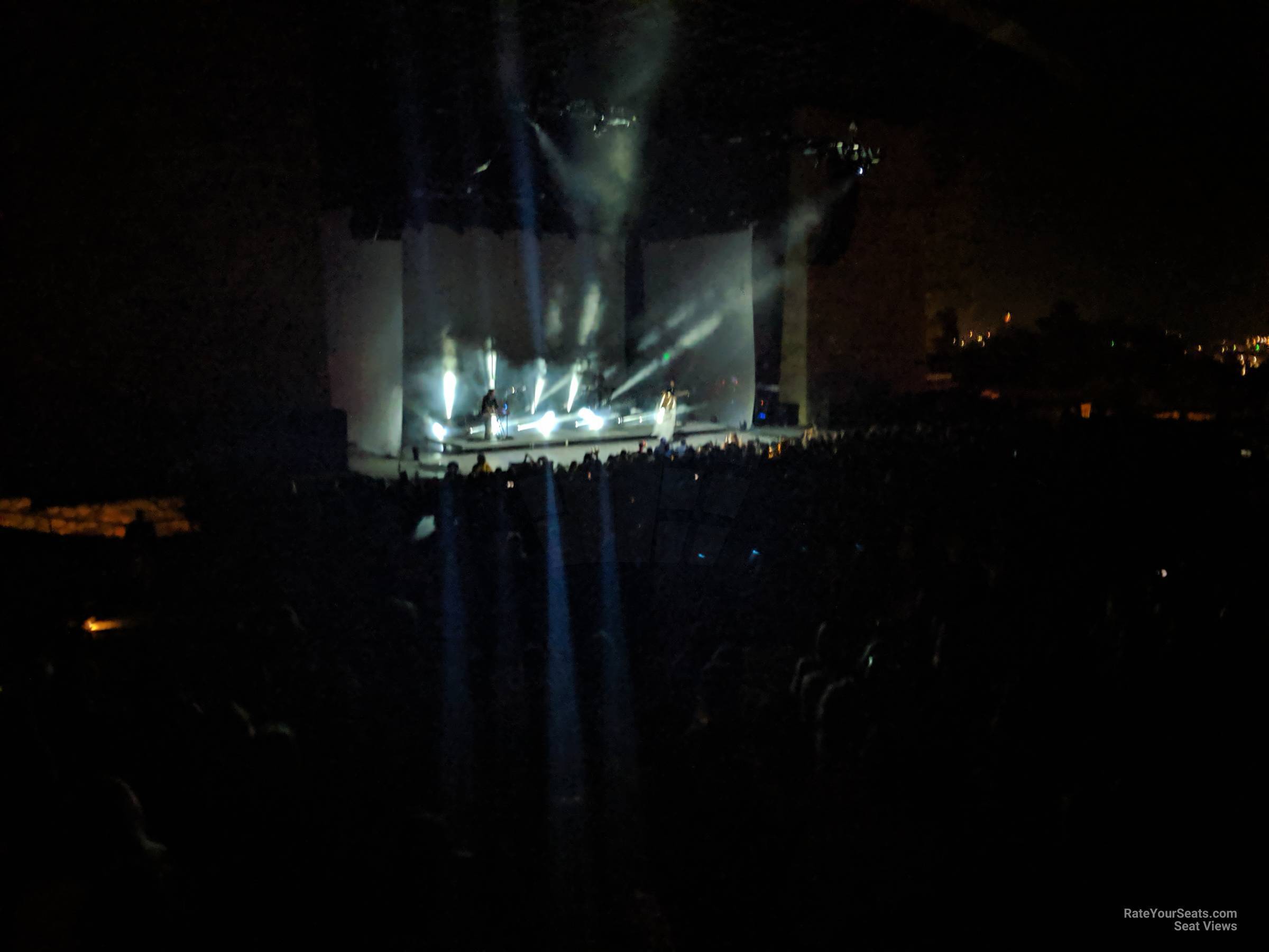 section o, row 9 seat view  - santa barbara bowl