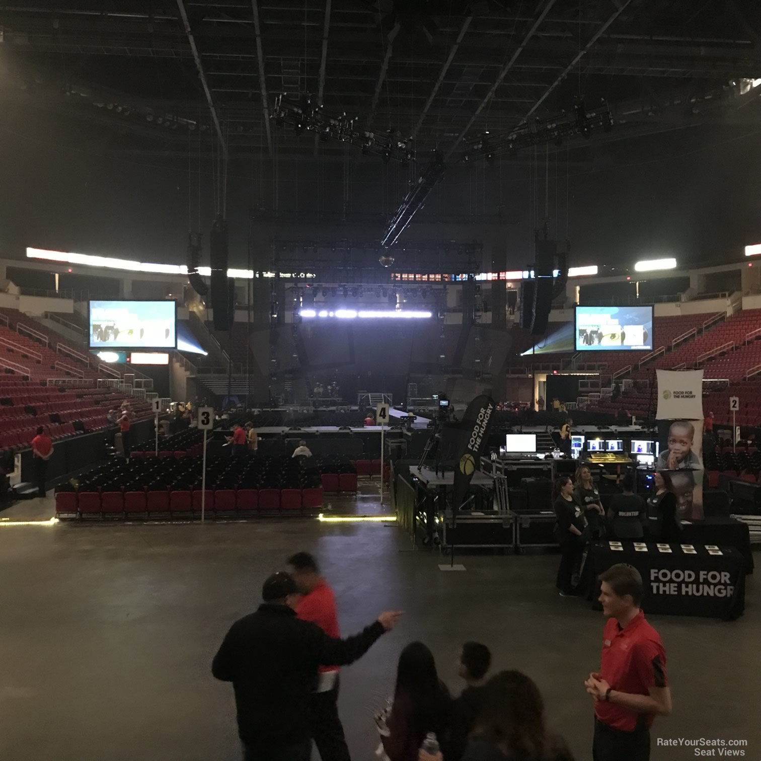 head-on concert view at Save Mart Center