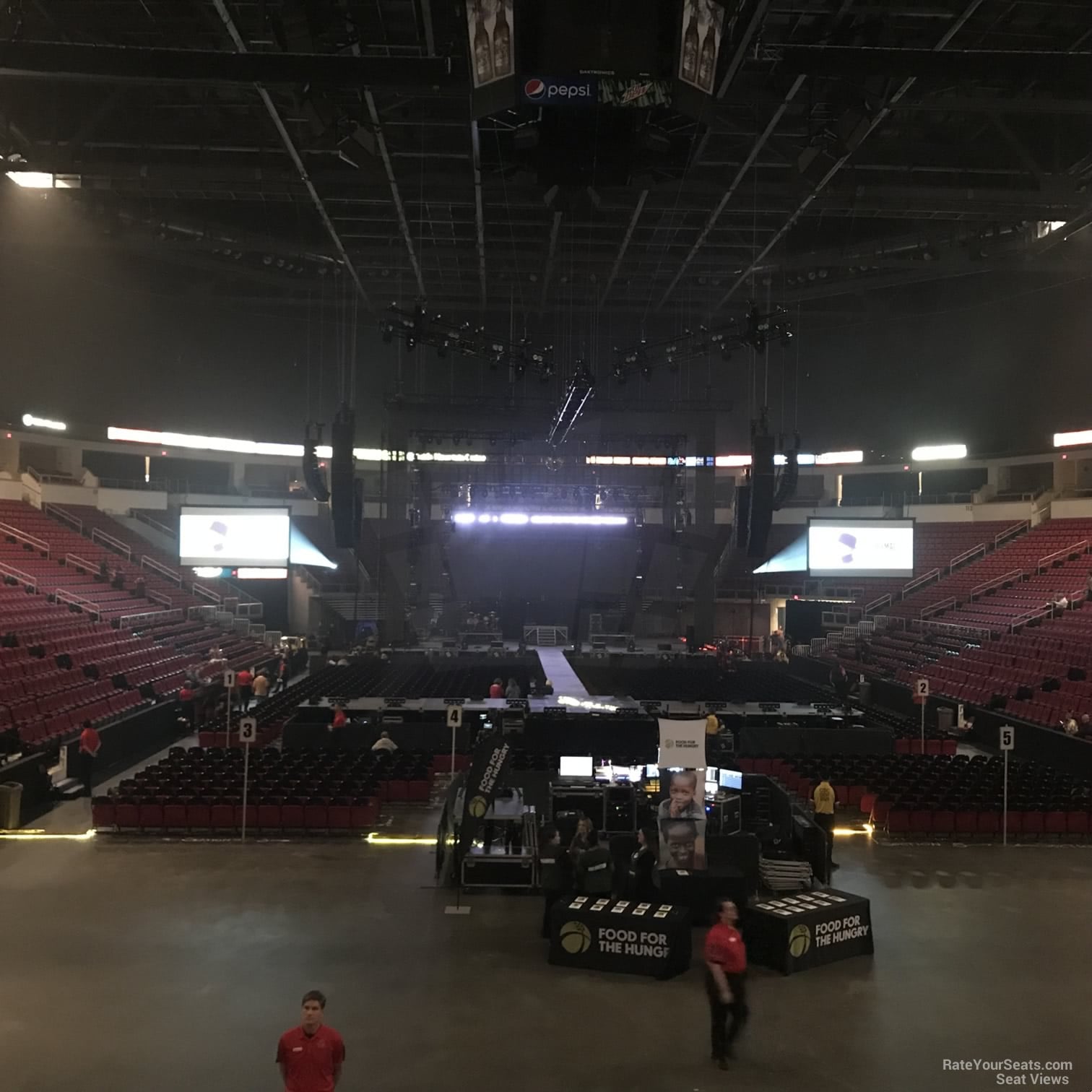 section 103, row l seat view  - save mart center