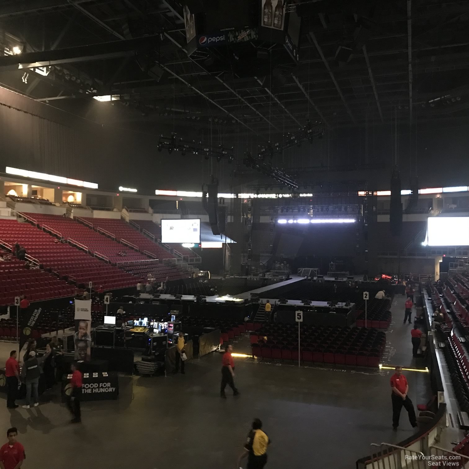 section 105, row l seat view  - save mart center