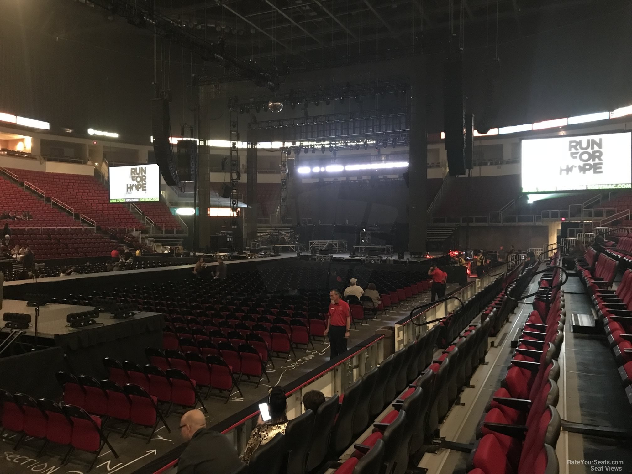 section 109, row d seat view  - save mart center