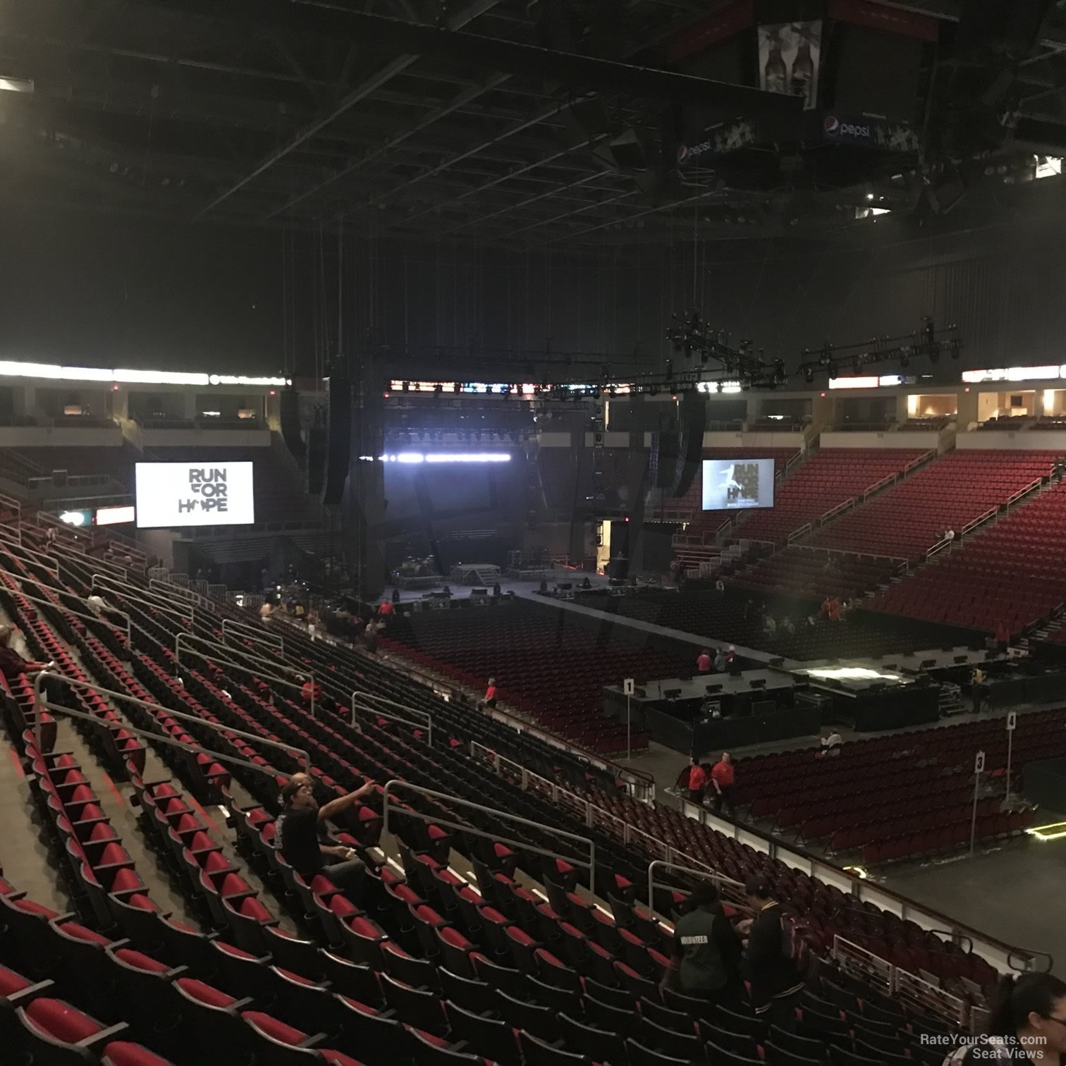 section 126, row y seat view  - save mart center