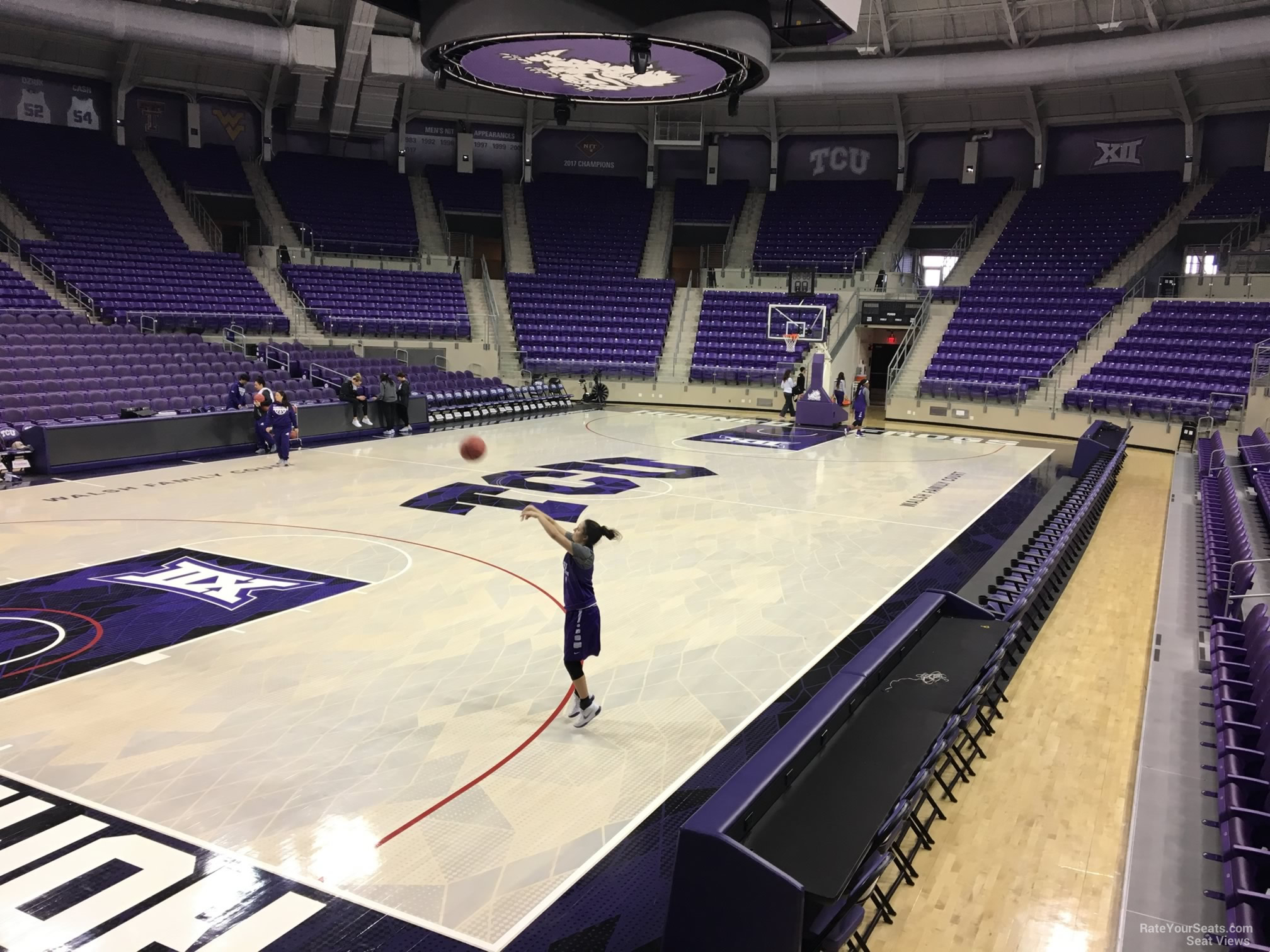 section 105, row d seat view  - schollmaier arena