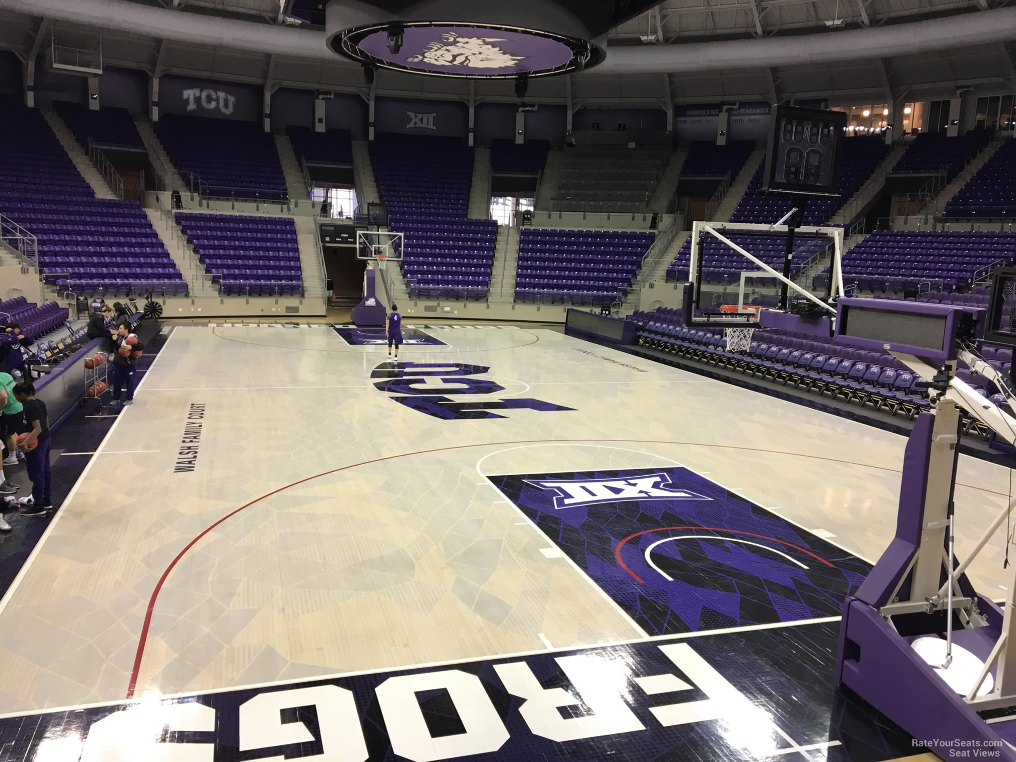 section 107, row d seat view  - schollmaier arena