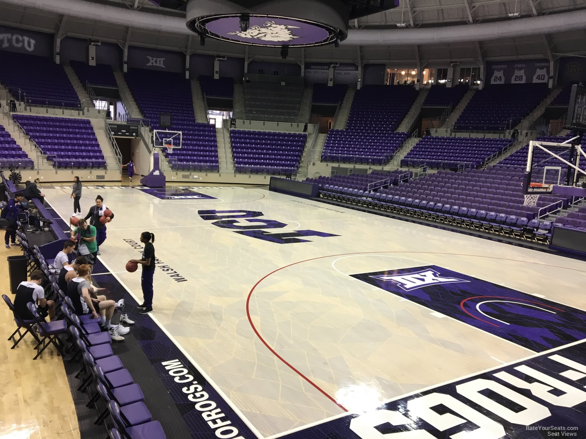 section 108, row d seat view  - schollmaier arena