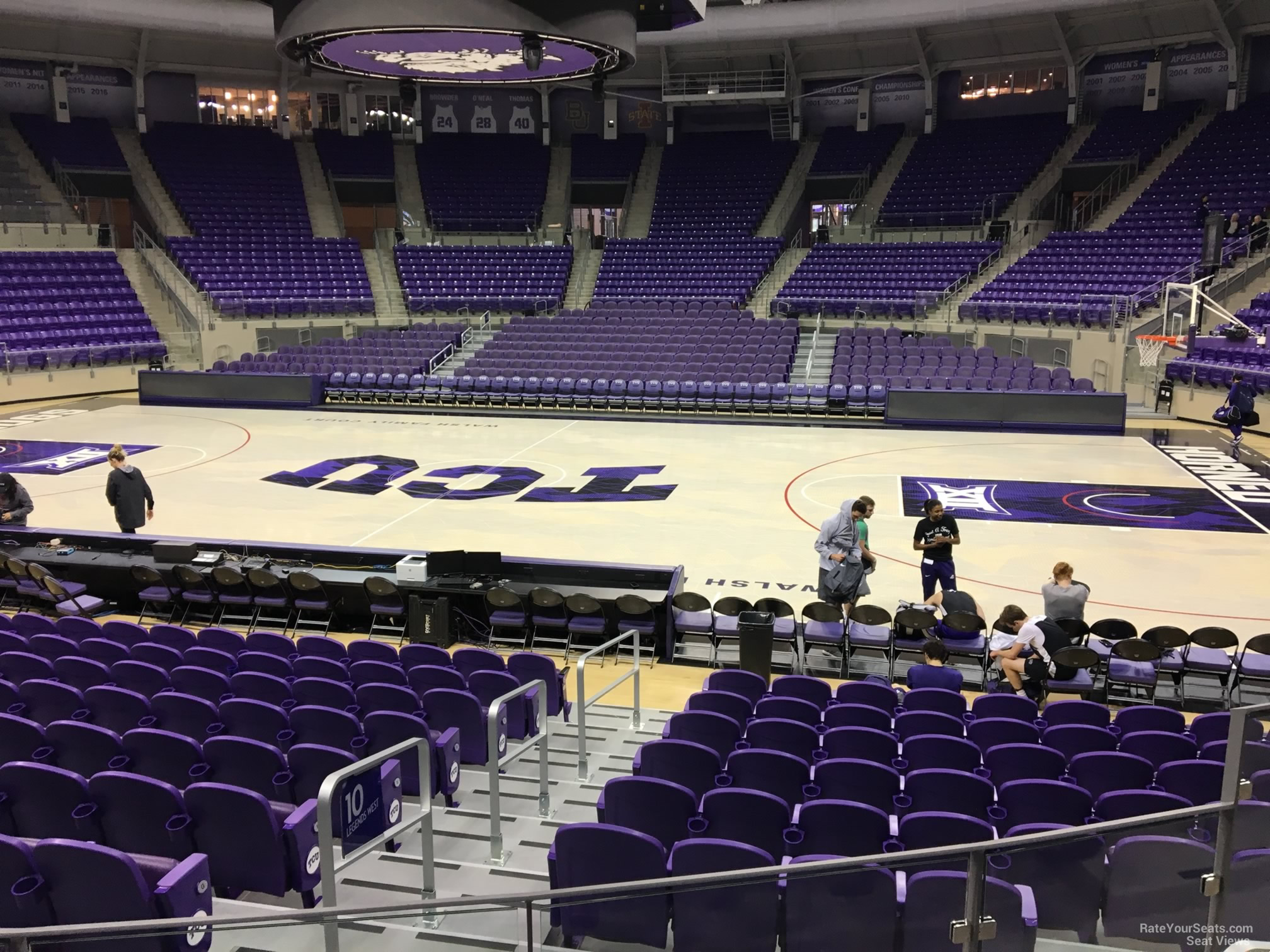 section 110, row d seat view  - schollmaier arena