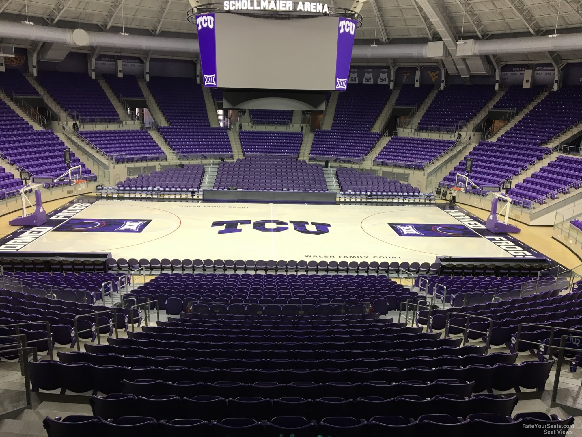 section 202, row j seat view  - schollmaier arena