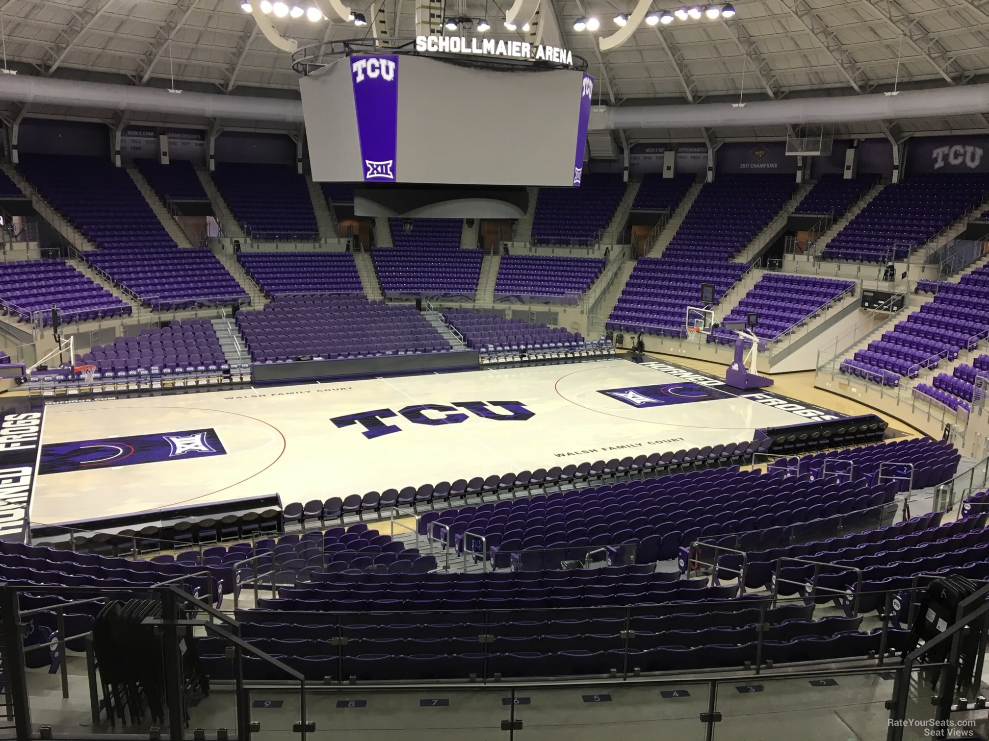 section 203, row j seat view  - schollmaier arena