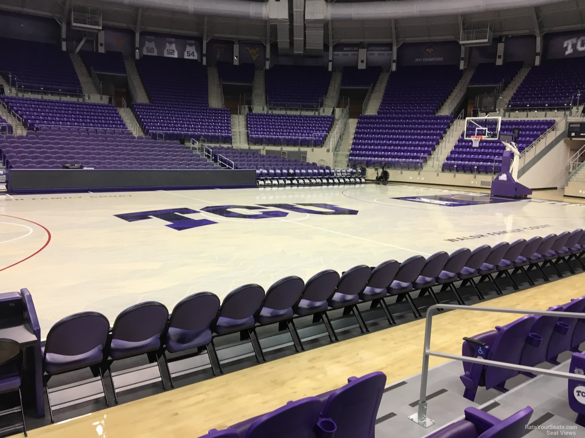 courtside 3, row d seat view  - schollmaier arena