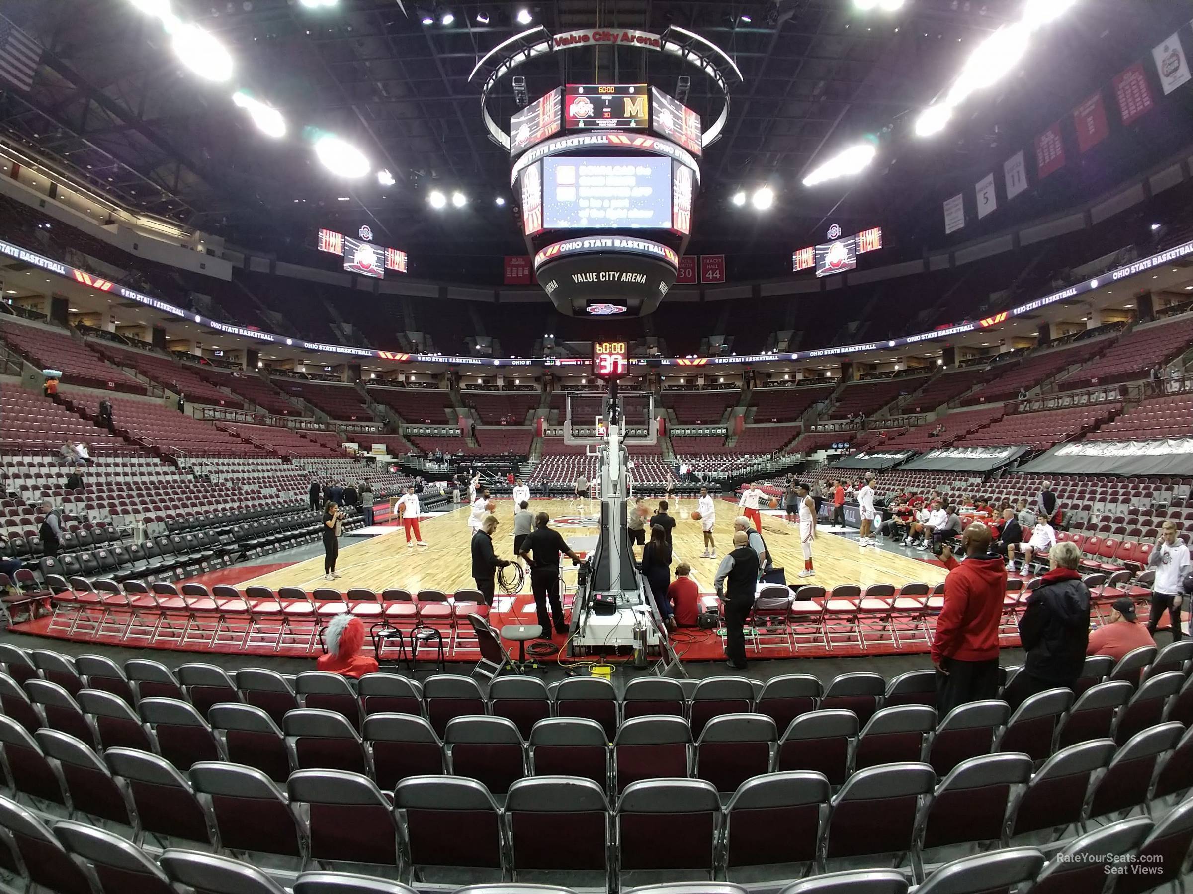 section 114, row a seat view  for basketball - schottenstein center