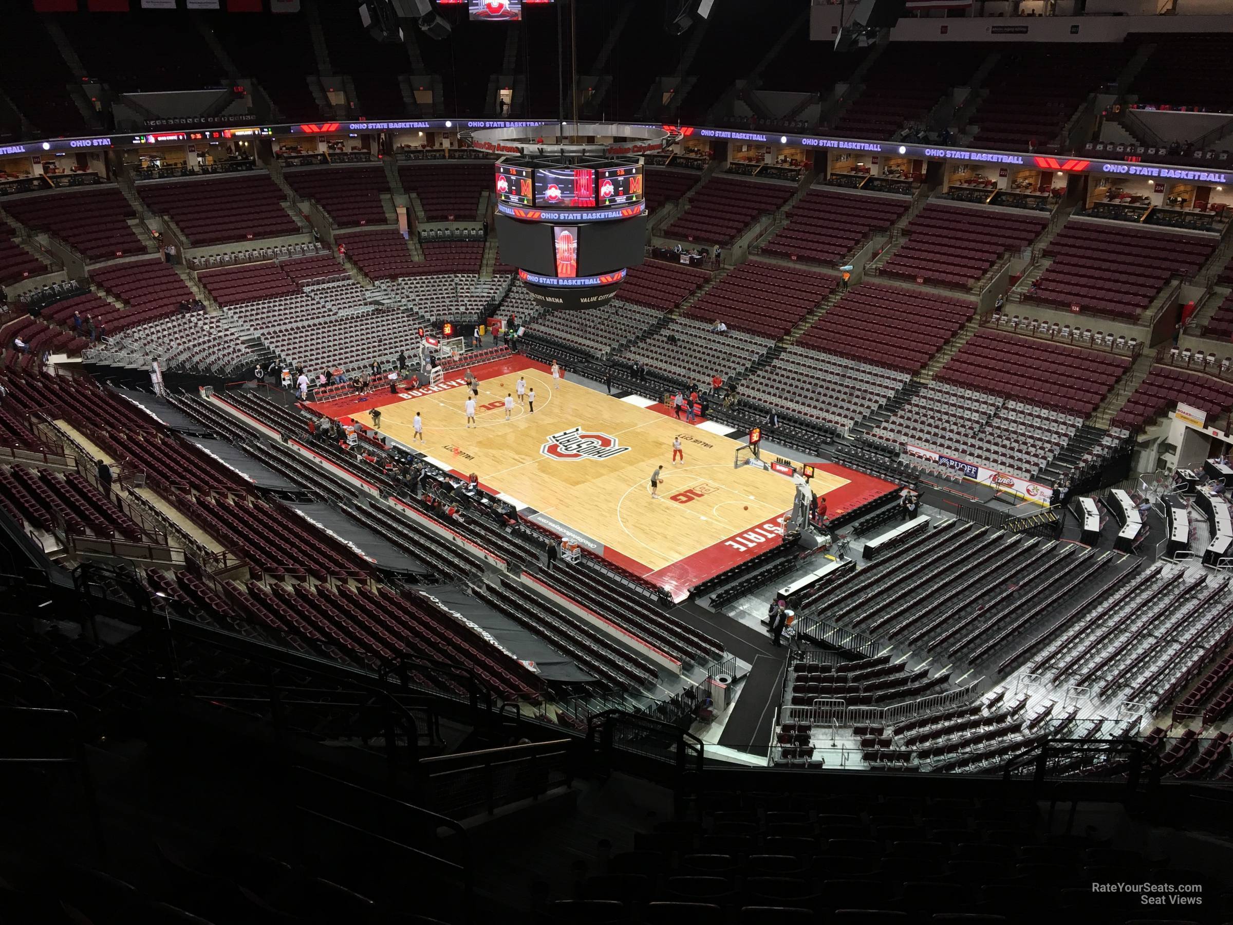 section 301, row m seat view  for basketball - schottenstein center
