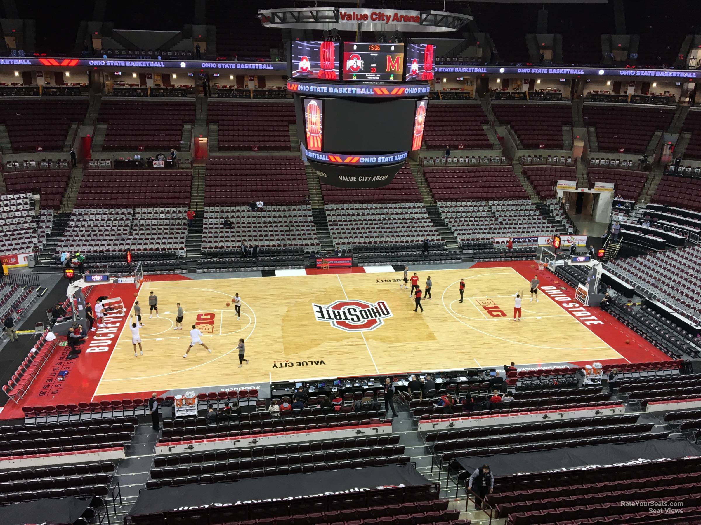 section 306, row a seat view  for basketball - schottenstein center