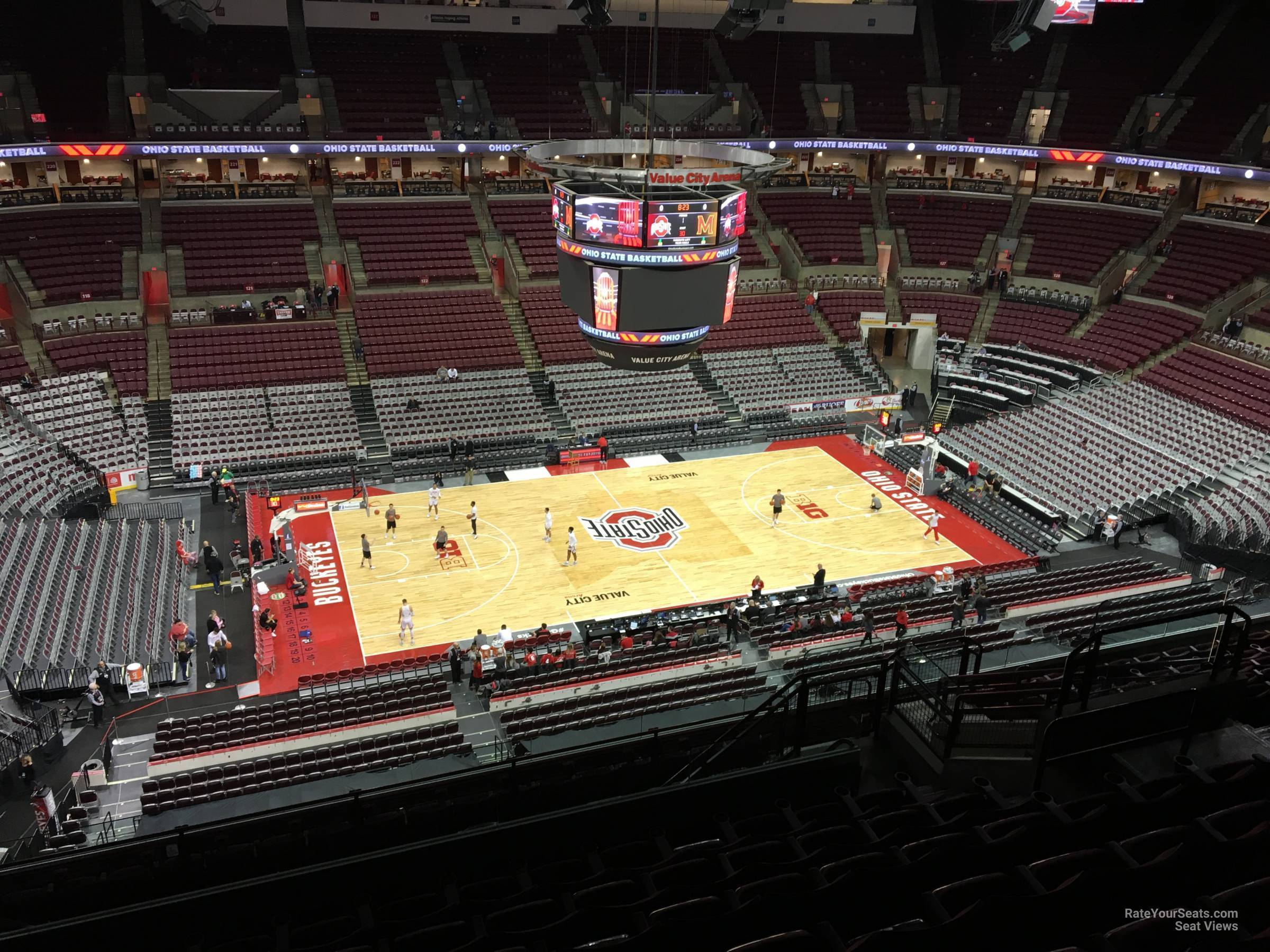 section 307, row m seat view  for basketball - schottenstein center