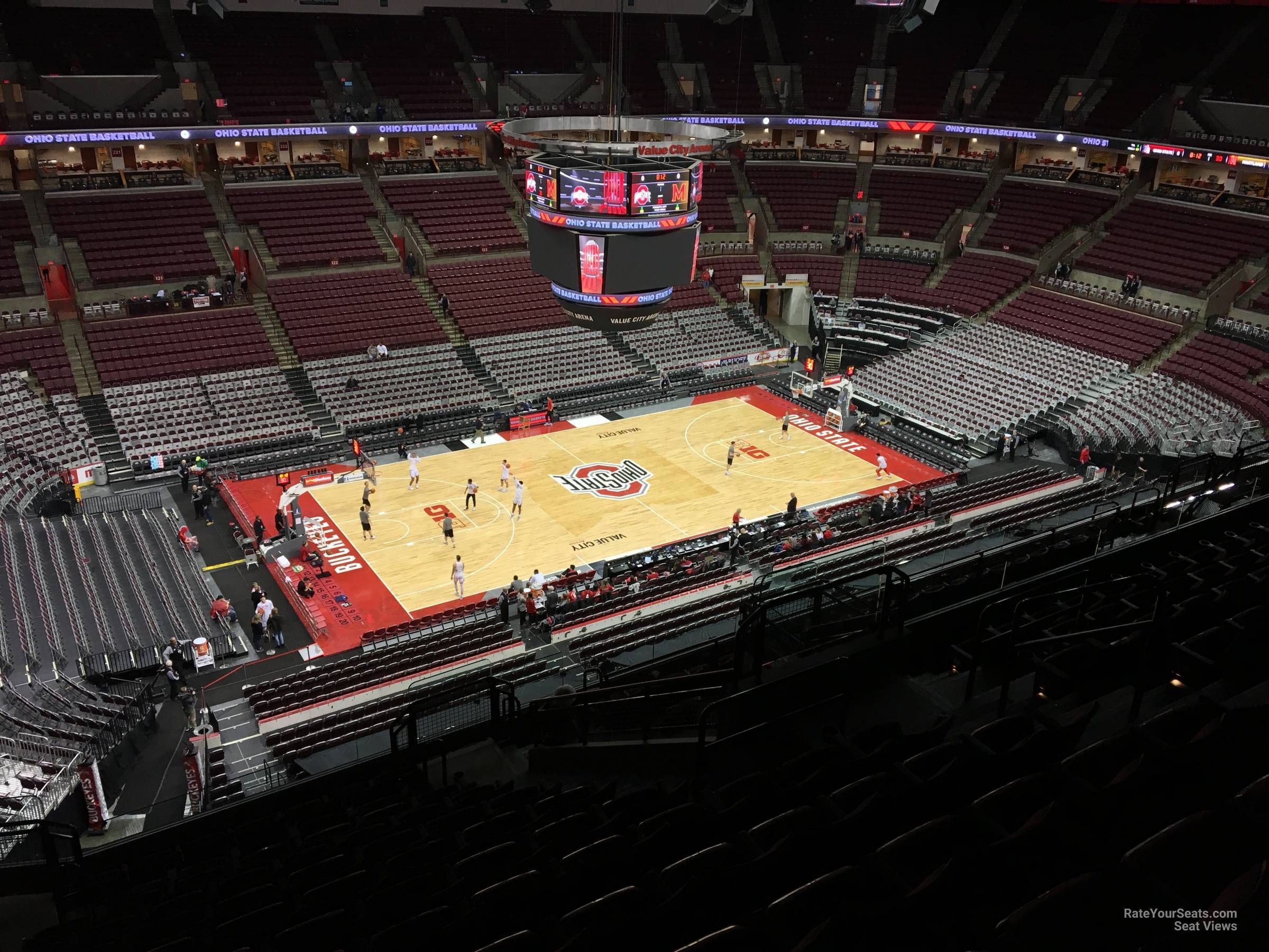 section 308, row m seat view  for basketball - schottenstein center