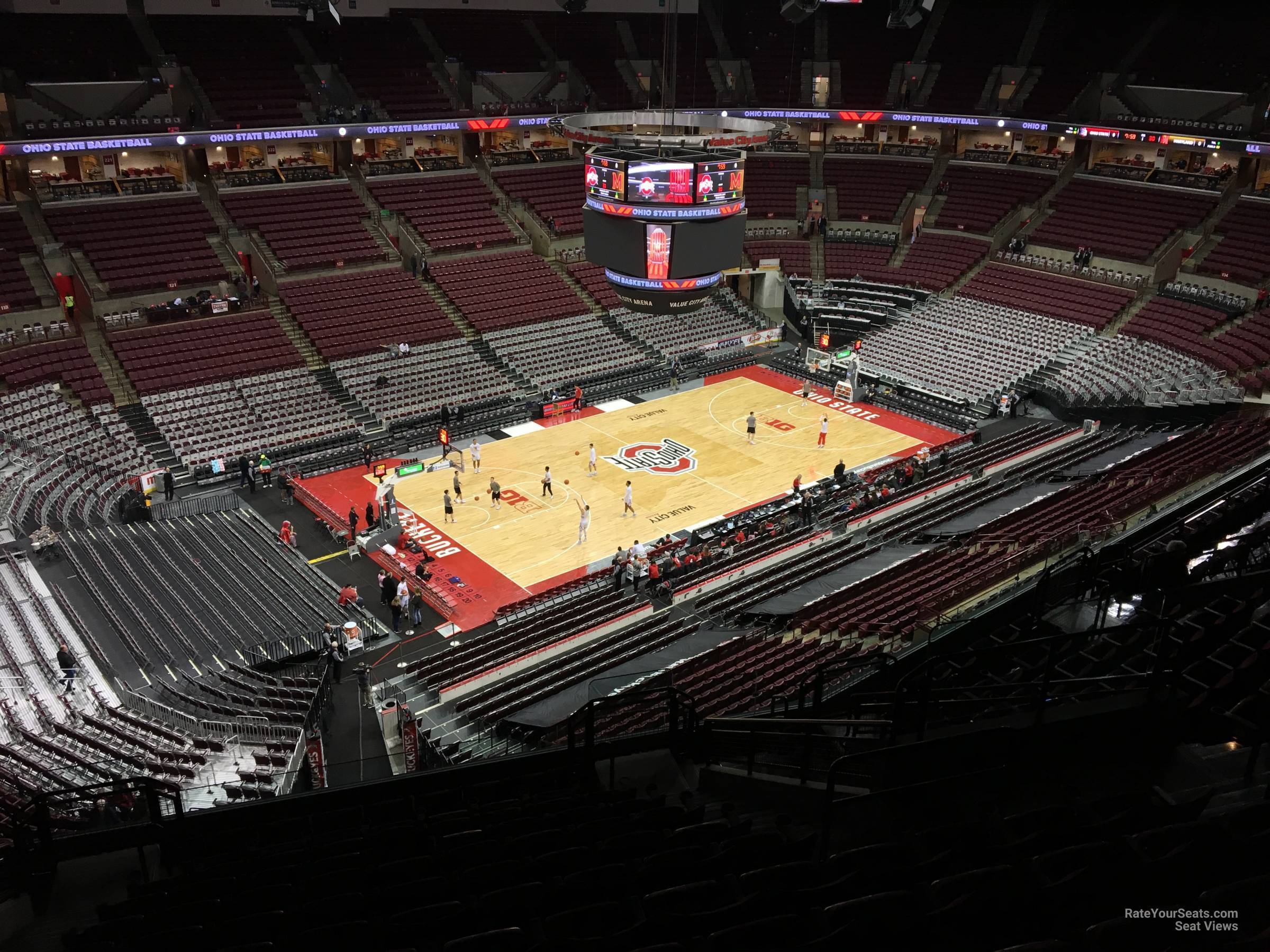 section 309, row m seat view for basketball - schottenstein center