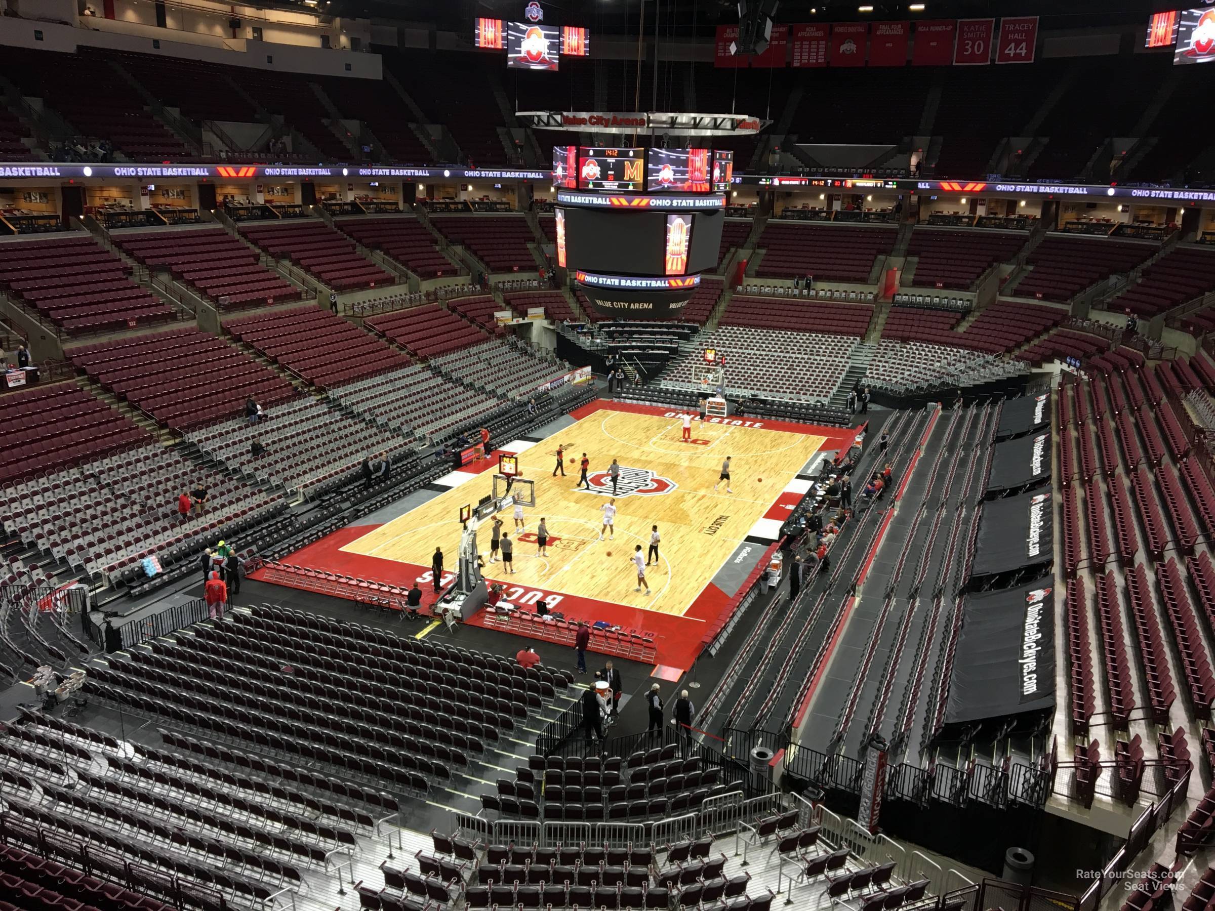 section 312, row a seat view  for basketball - schottenstein center