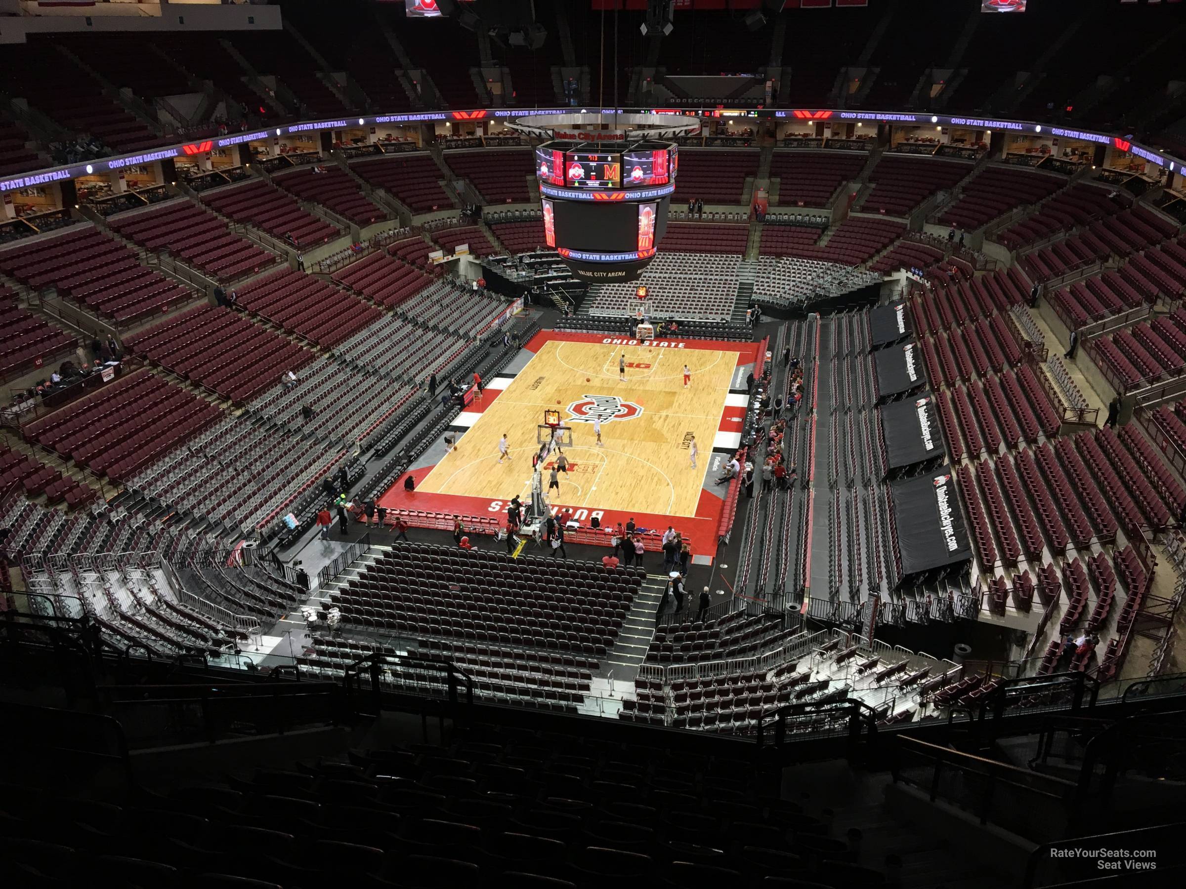 section 313, row m seat view  for basketball - schottenstein center