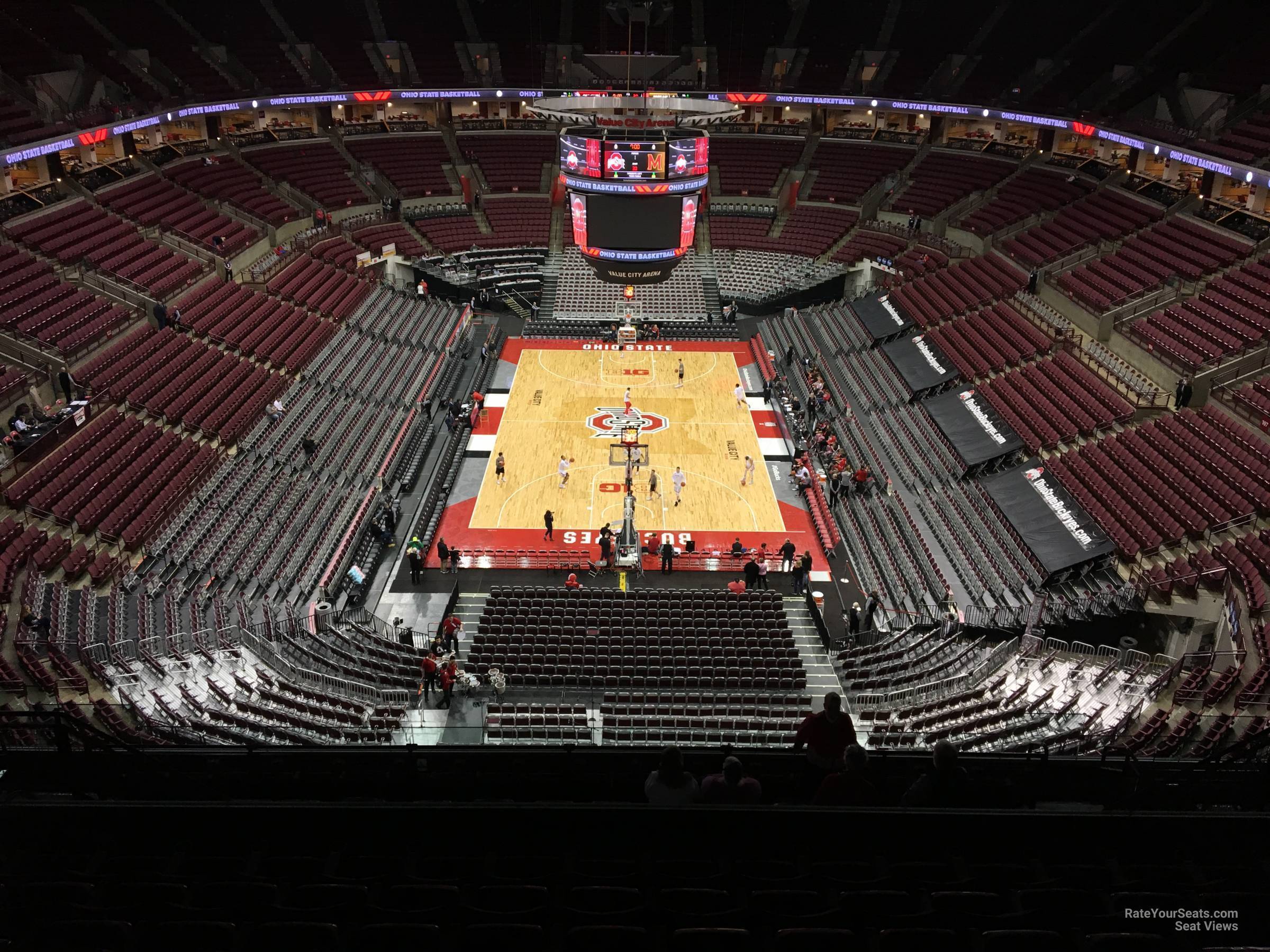 section 314, row m seat view  for basketball - schottenstein center