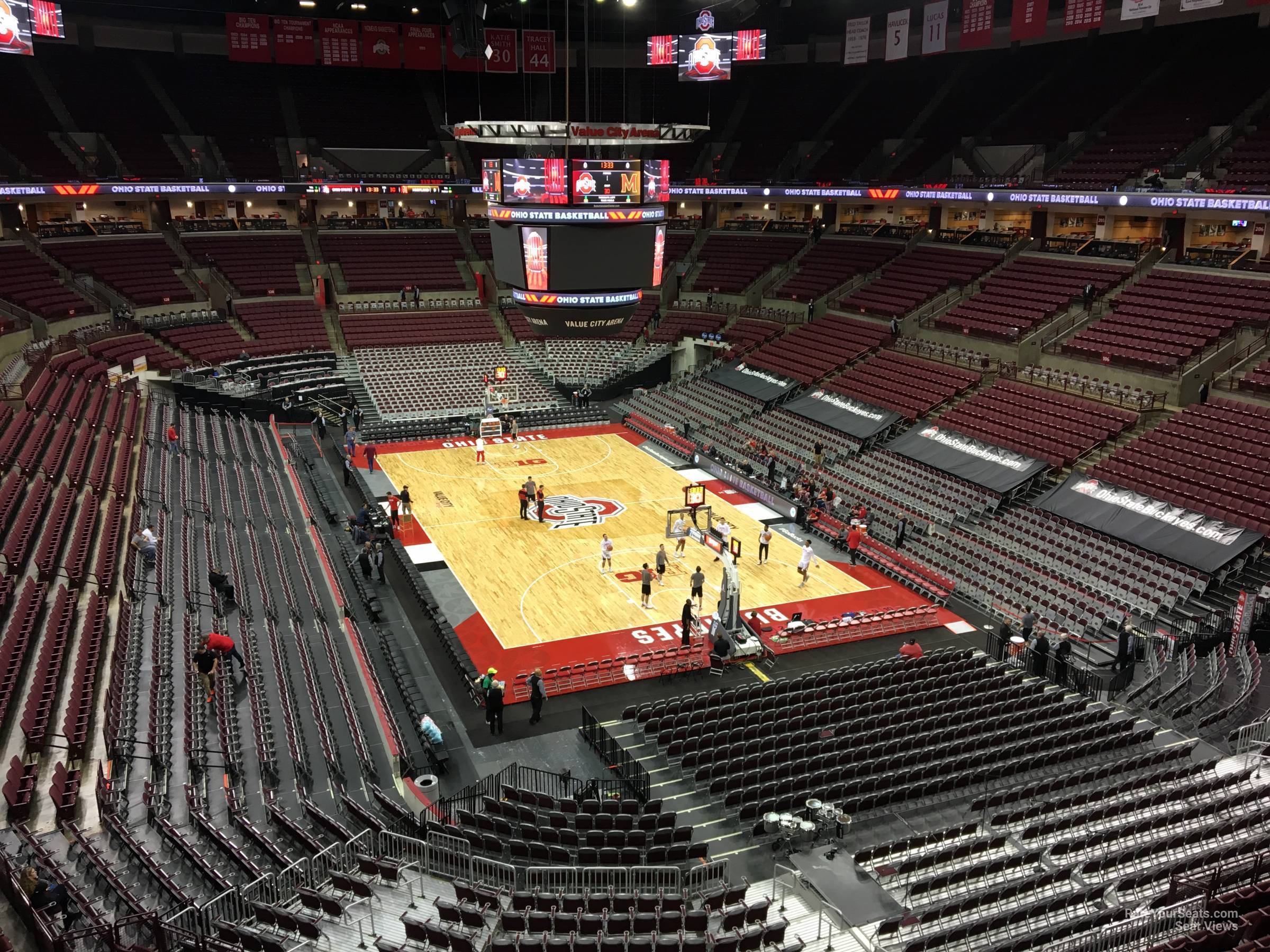 section 316, row a seat view  for basketball - schottenstein center