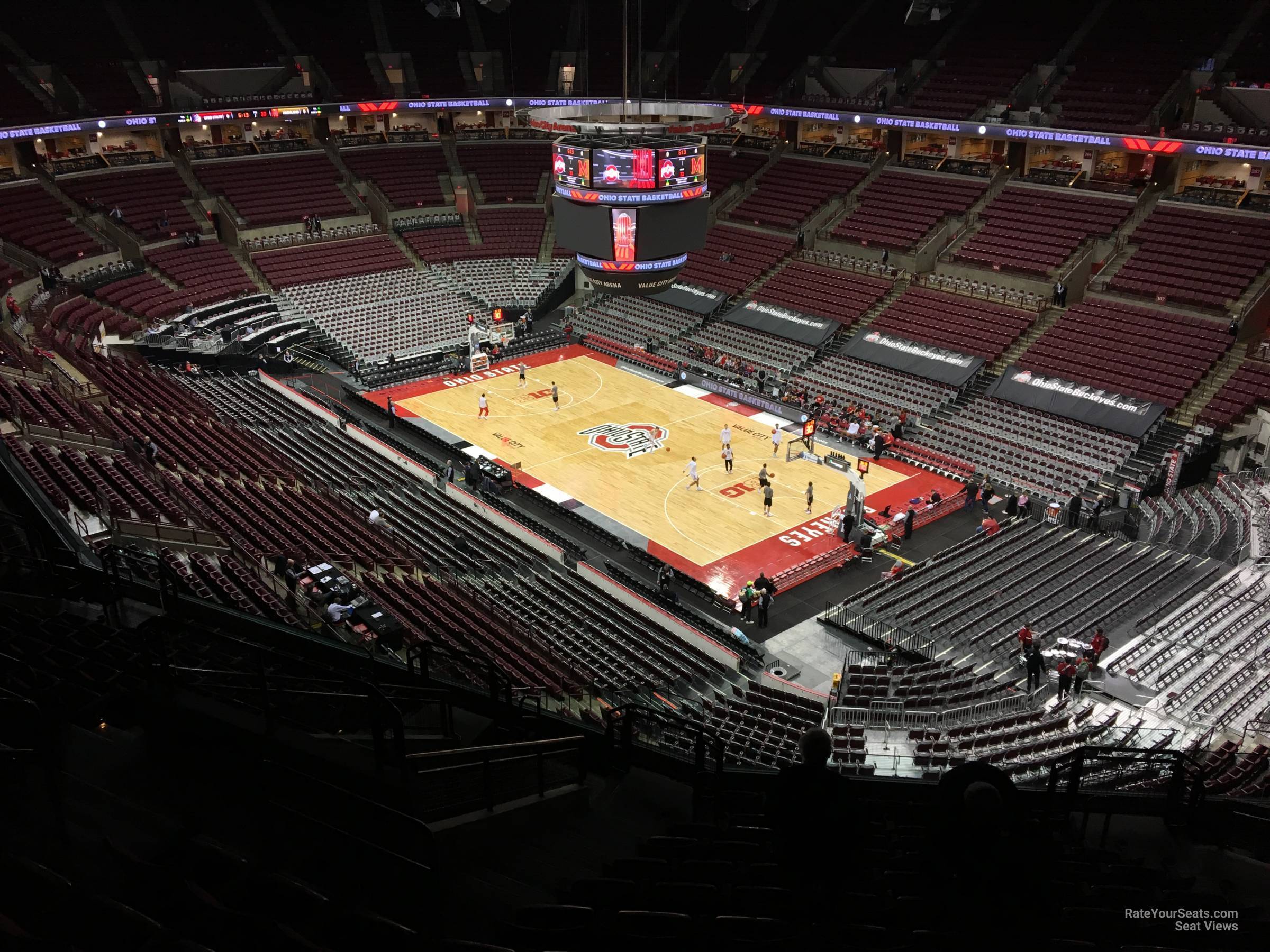 section 318, row m seat view  for basketball - schottenstein center