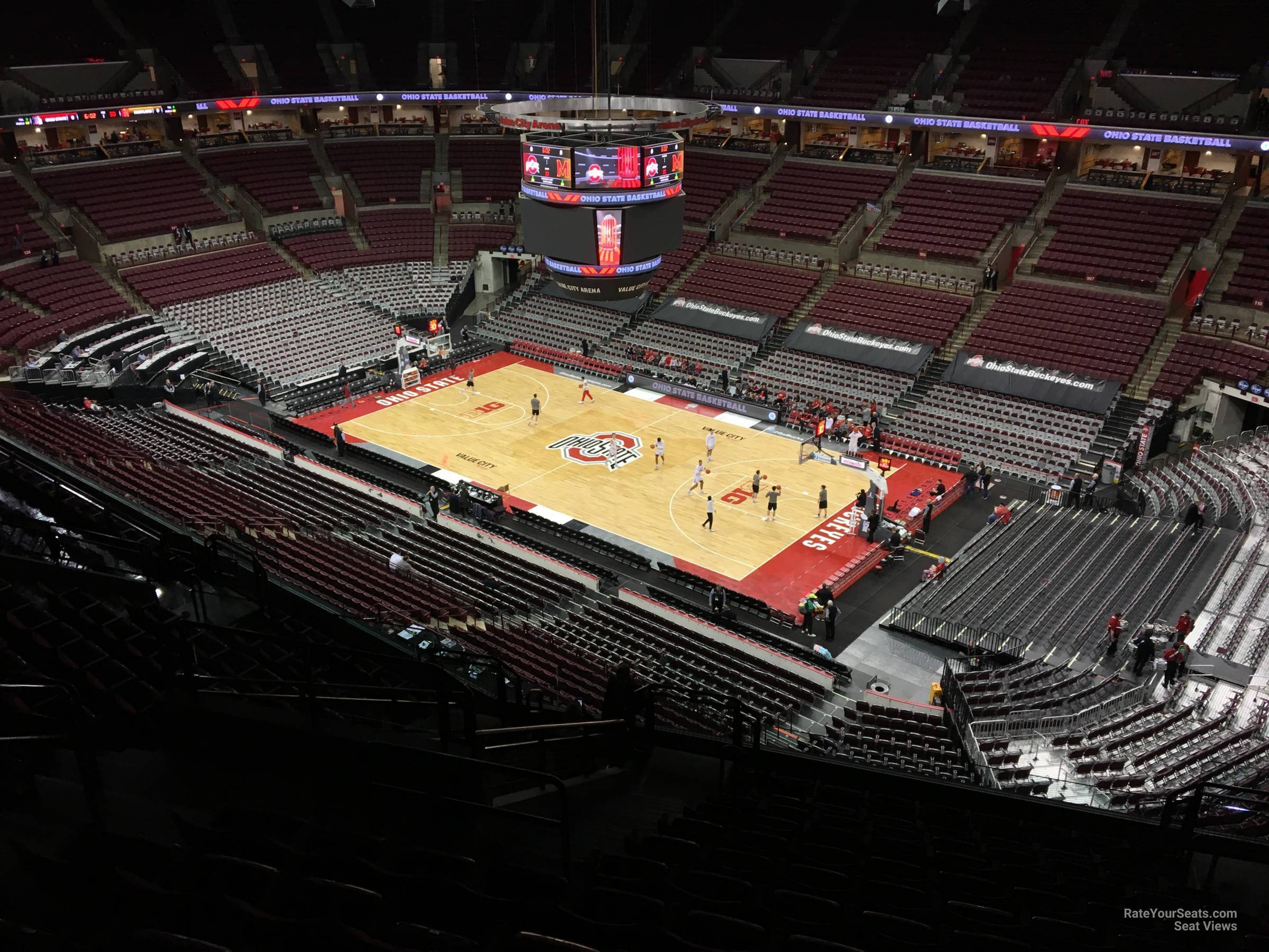 section 319, row m seat view  for basketball - schottenstein center