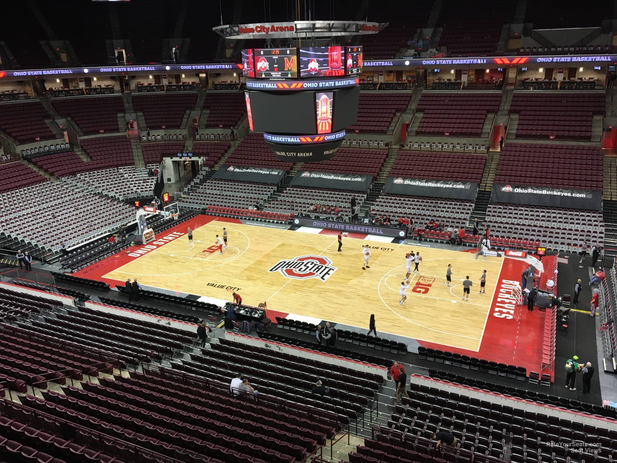 section 321, row a seat view  for basketball - schottenstein center