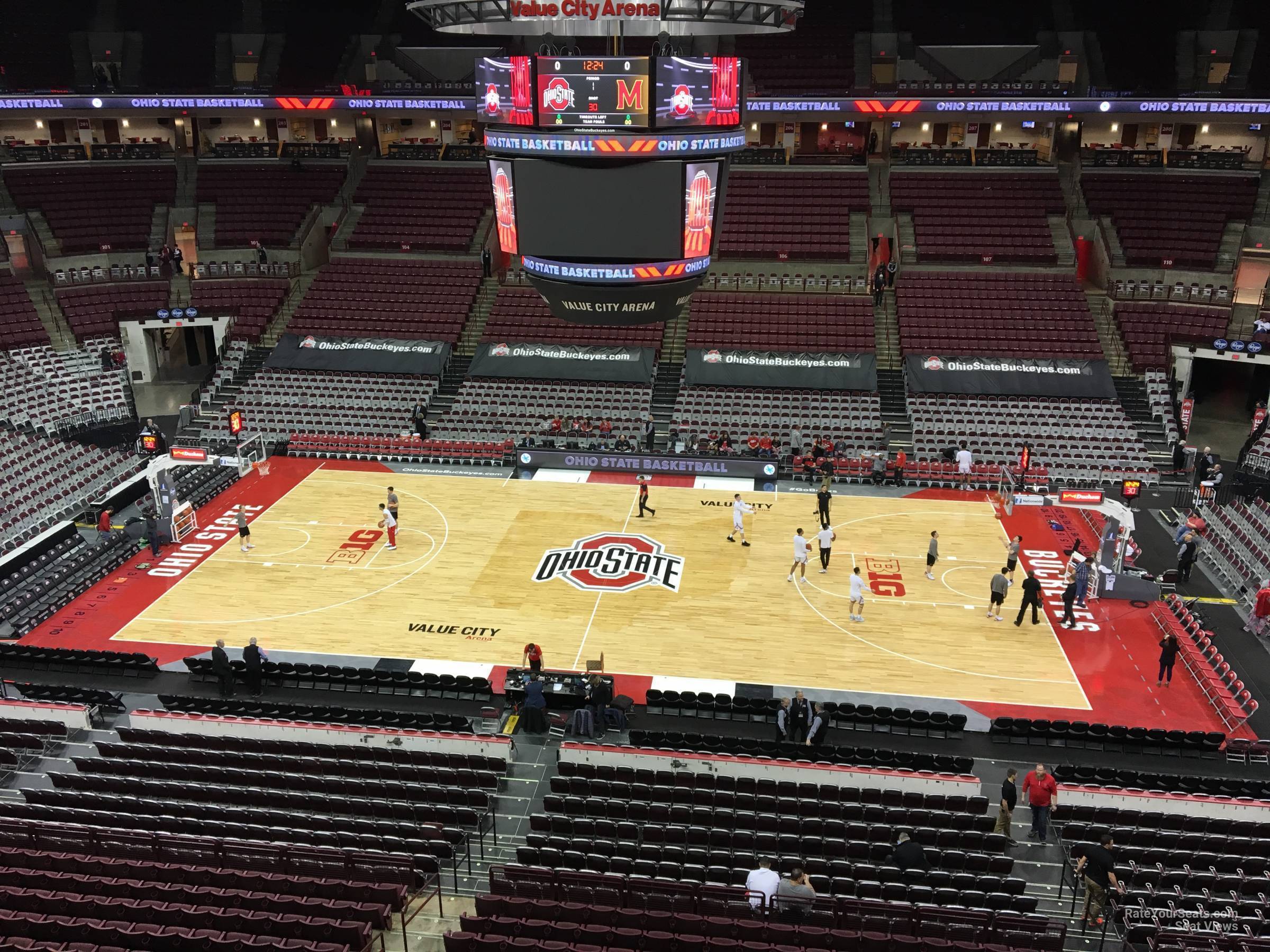 section 322, row a seat view  for basketball - schottenstein center