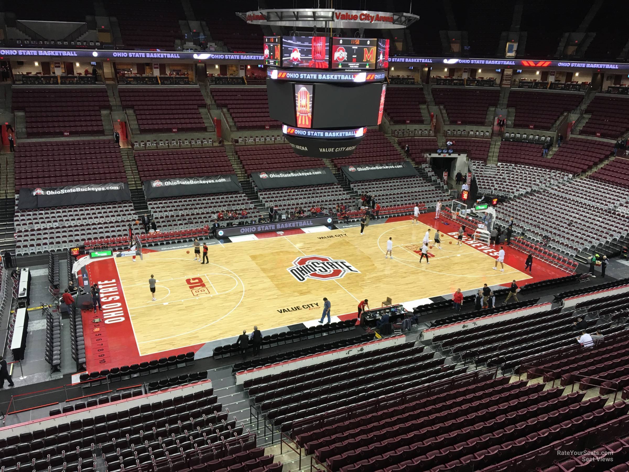 section 324, row a seat view  for basketball - schottenstein center
