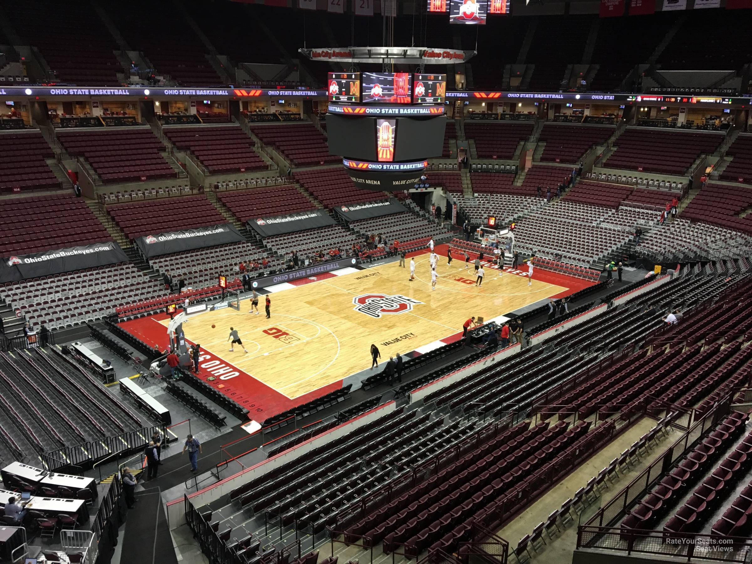 section 326, row a seat view  for basketball - schottenstein center